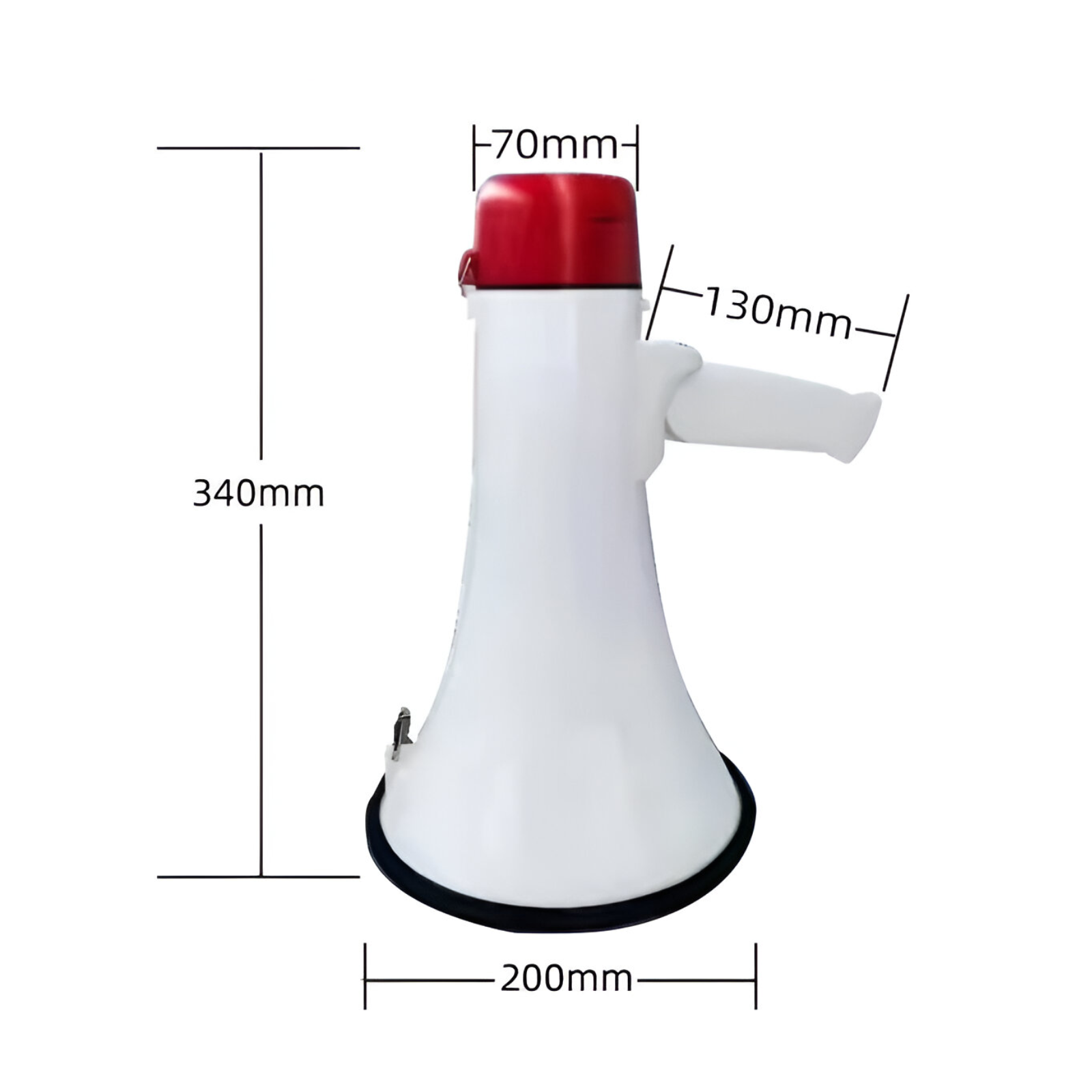 Megáfono Amplificador 25W Recargable +Micrófono de Mano 500m