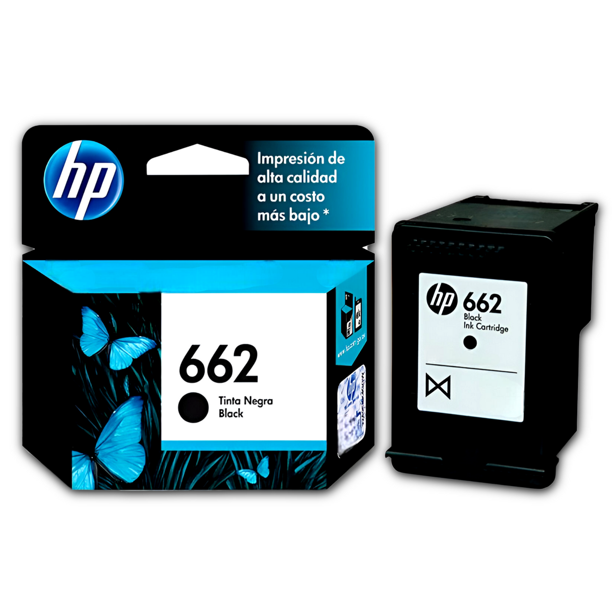 Tinta HP 662 Negra Cartridge Original CZ103AL Black 2ML