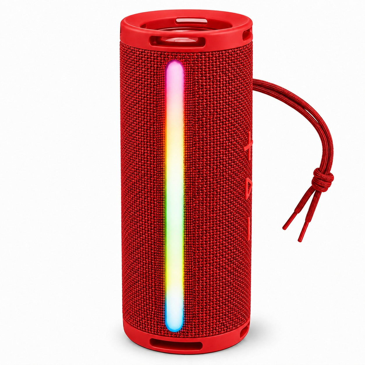 Parlante Portátil Bluetooth TWS Iluminación RGB 10W Rojo 12Hrs