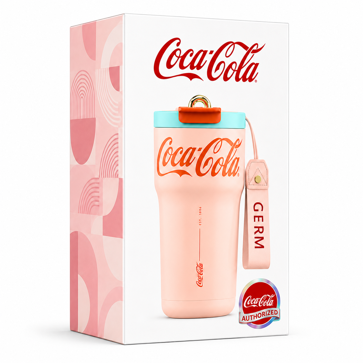 Vaso Mug Térmico GERM Coca-Cola Pink Inoxidable 700 ML