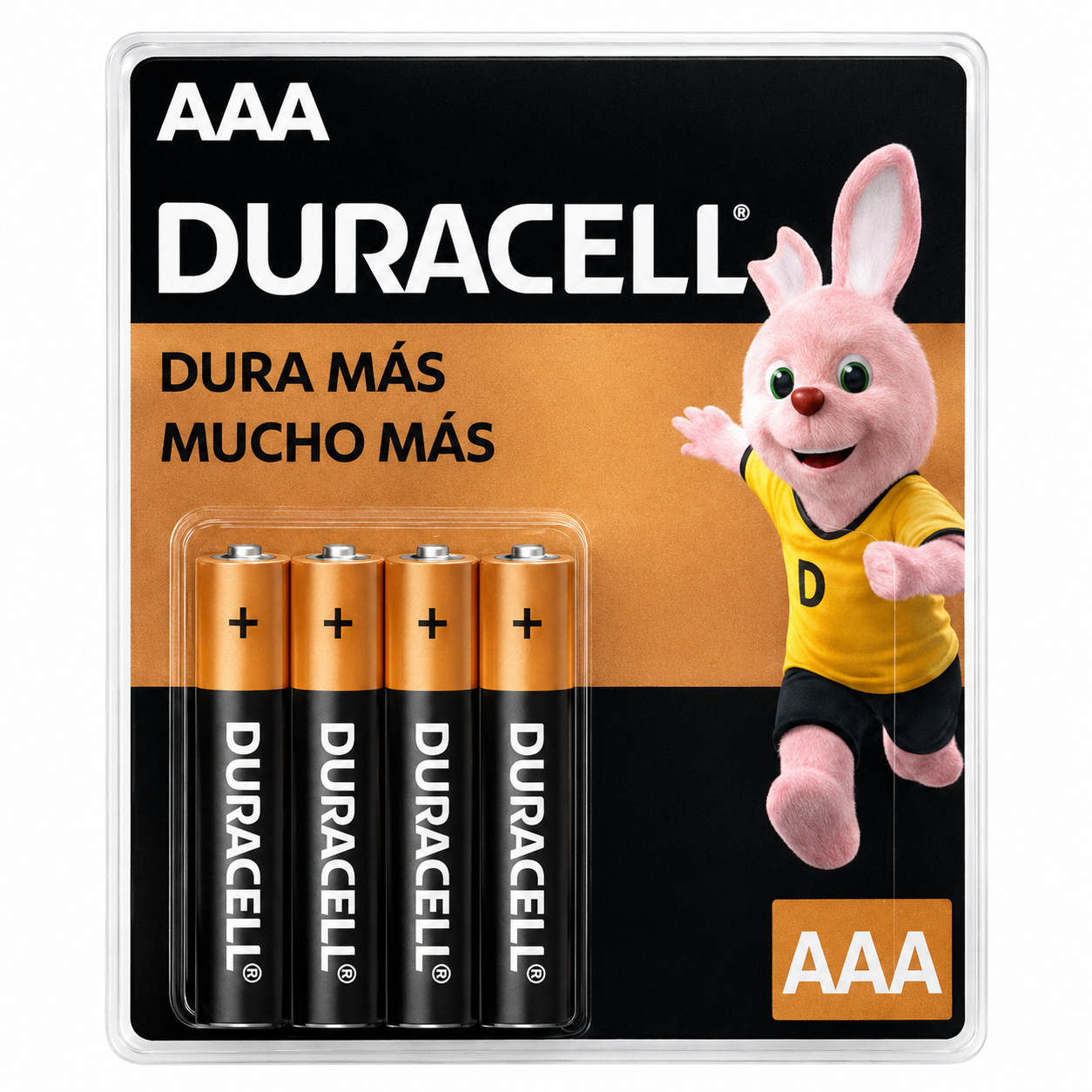 Pack de 4 Pilas Duracell AAA Blister Long Life