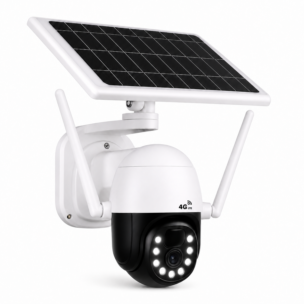 Cámara de Seguridad Solar Autónoma Robótica PTZ IP-4GLTE FHD