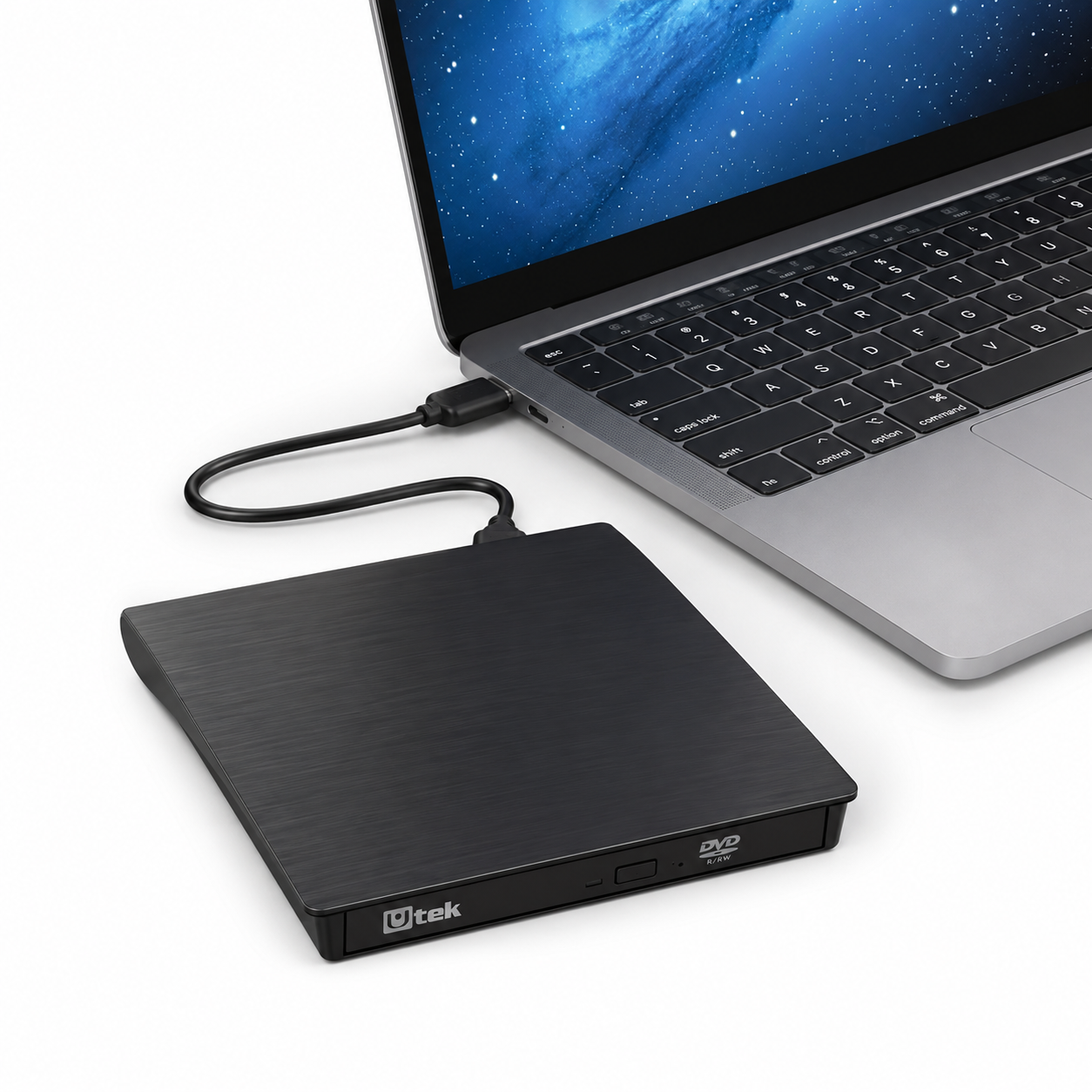 Grabador y Lector Externo de CD/DVD Dual USB / USB-C RD12X