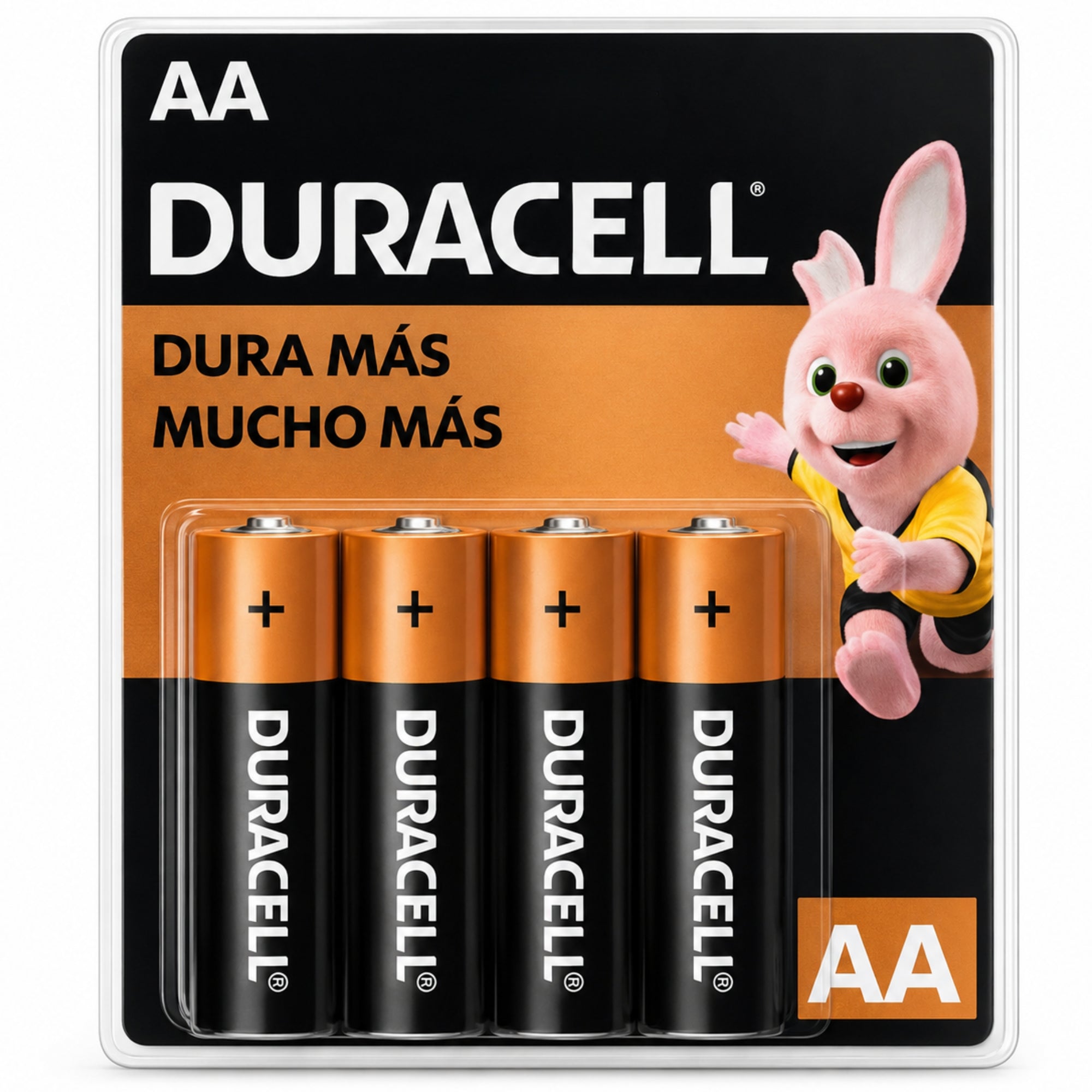 Pack de 4 Pilas Duracell AA Blister Long Life