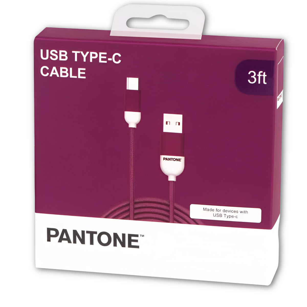 Cable De Datos Type-C Reforzado 1M Pantone Android Auto Mora