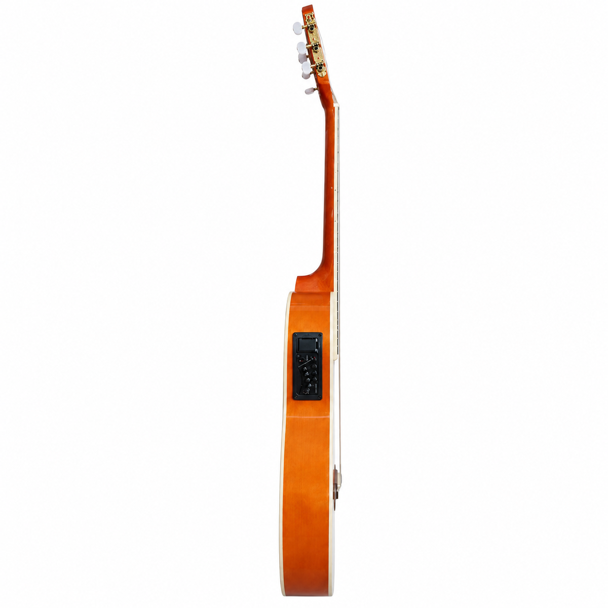 Guitarra Electroacústica Sevillana 39” Ultra Delgada Con Alma Ajustable y Funda