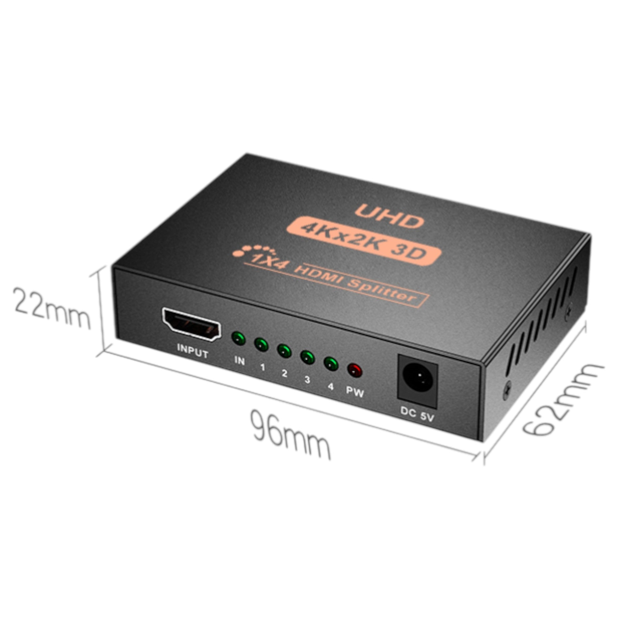 Spliter HDMI 4K 3D High Speed Pro de 4 Salidas Sin LAG HD04