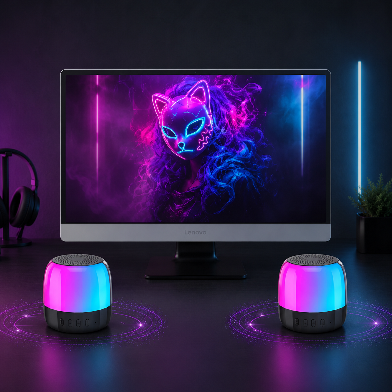 Parlante Portátil Bluetooth Lenovo K3 PLUS FULL RGB USB-C