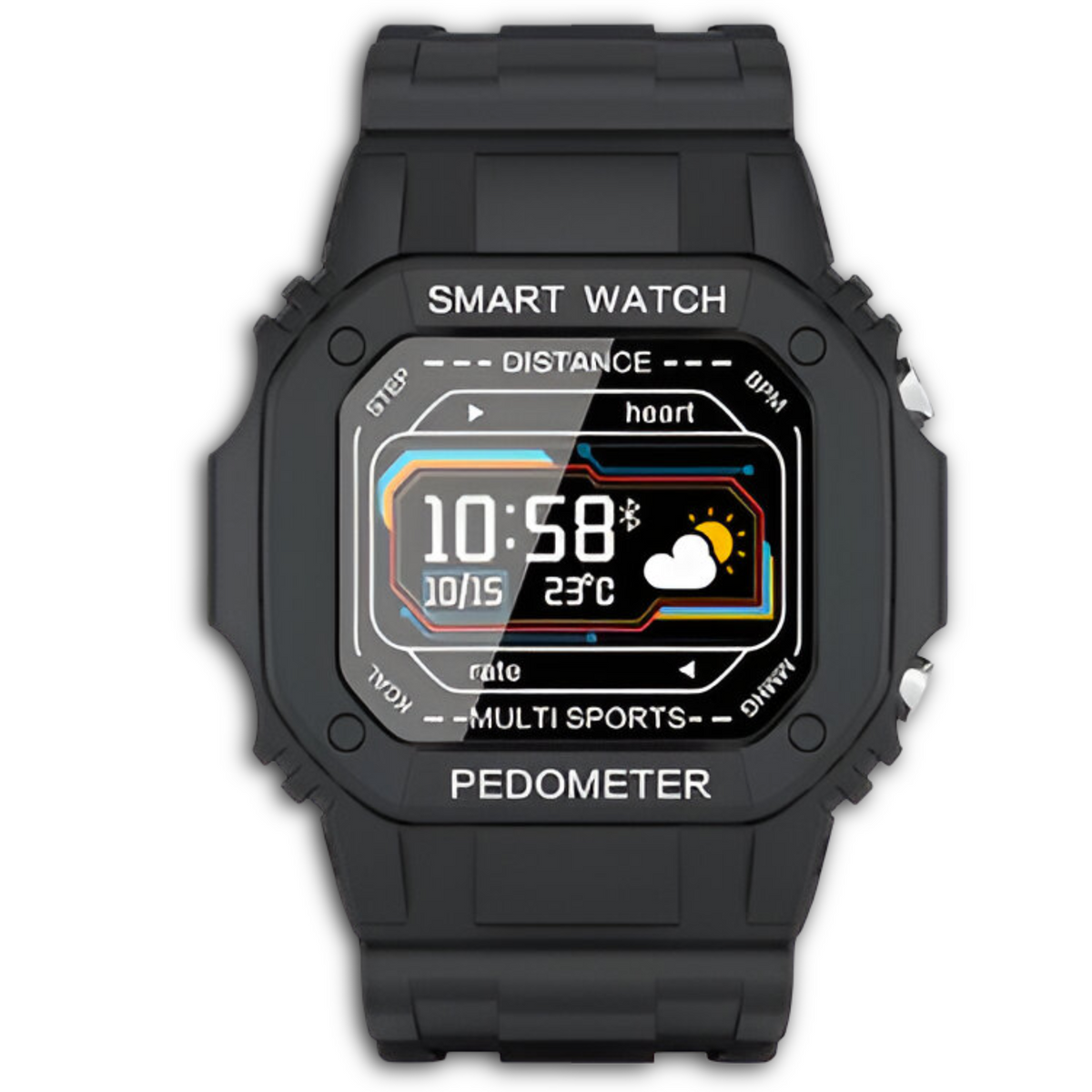 Smartwatch Deportivo i2 Waterproof Multiplataformas Black