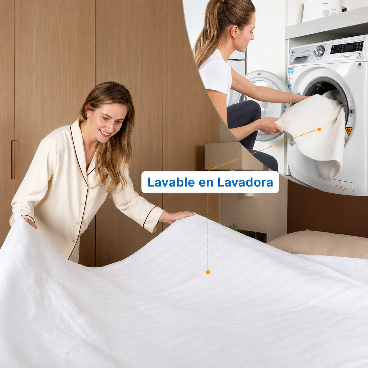 Calienta Camas Kendal 1 Plaza Lavable / 2 Temperaturas / SEC