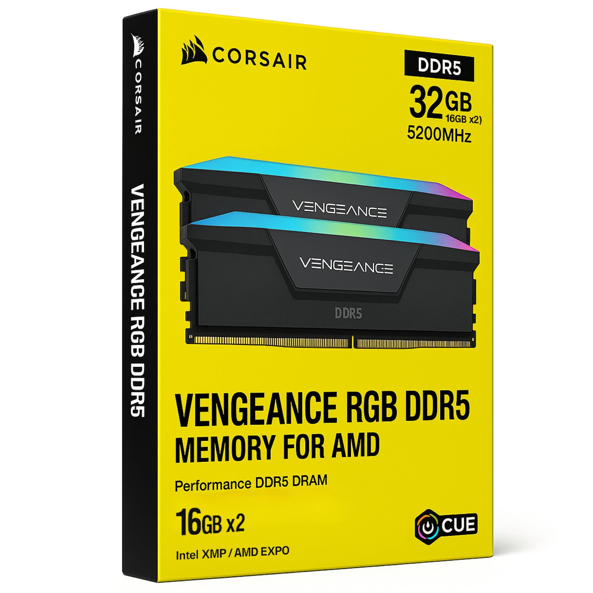 Memoria Ram Corsair Vengeance 32GB (2x16GB) DDR5 RGB 5200Mhz