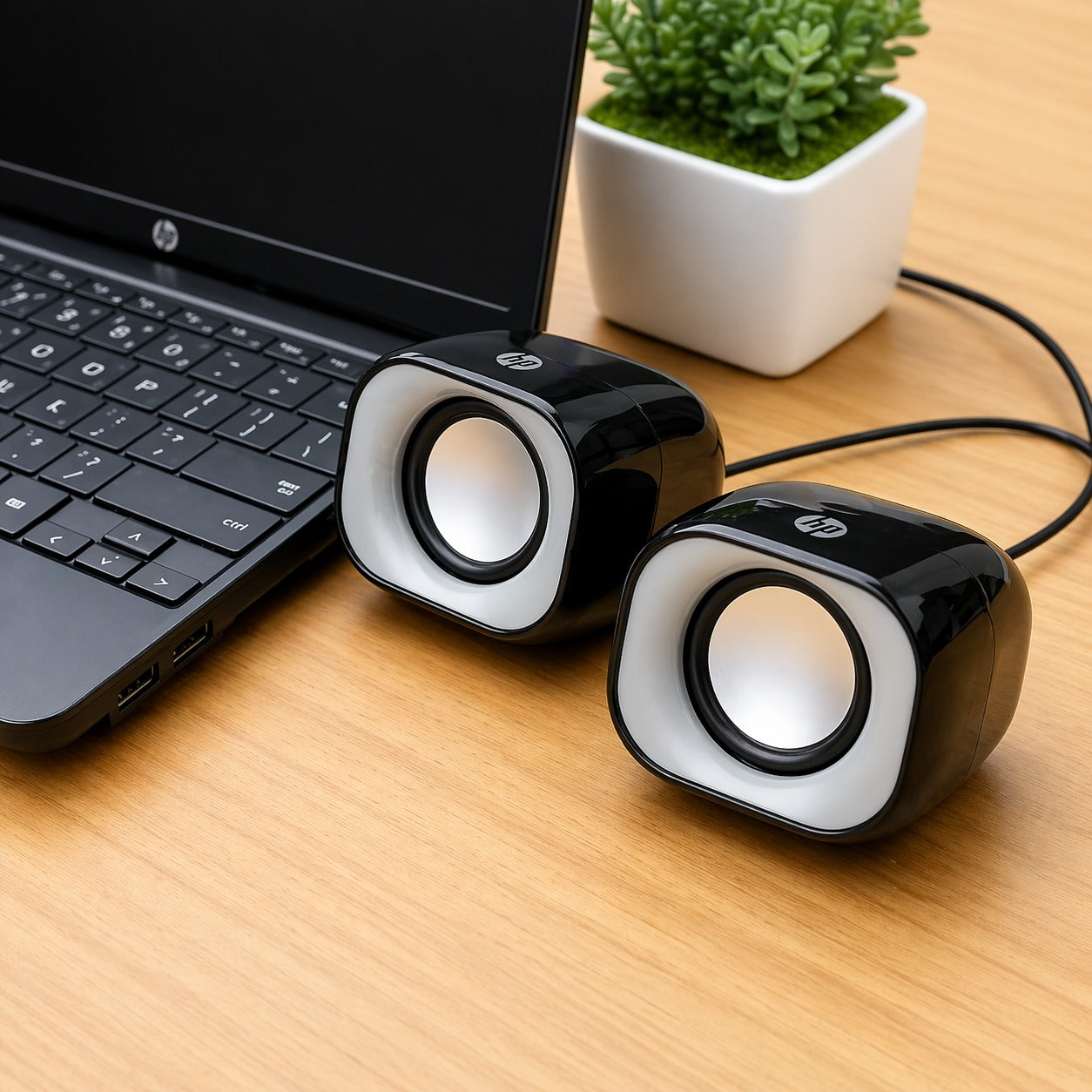 Parlantes USB HP Multimedia Ultra Compactos 6W RMS DHS-2111