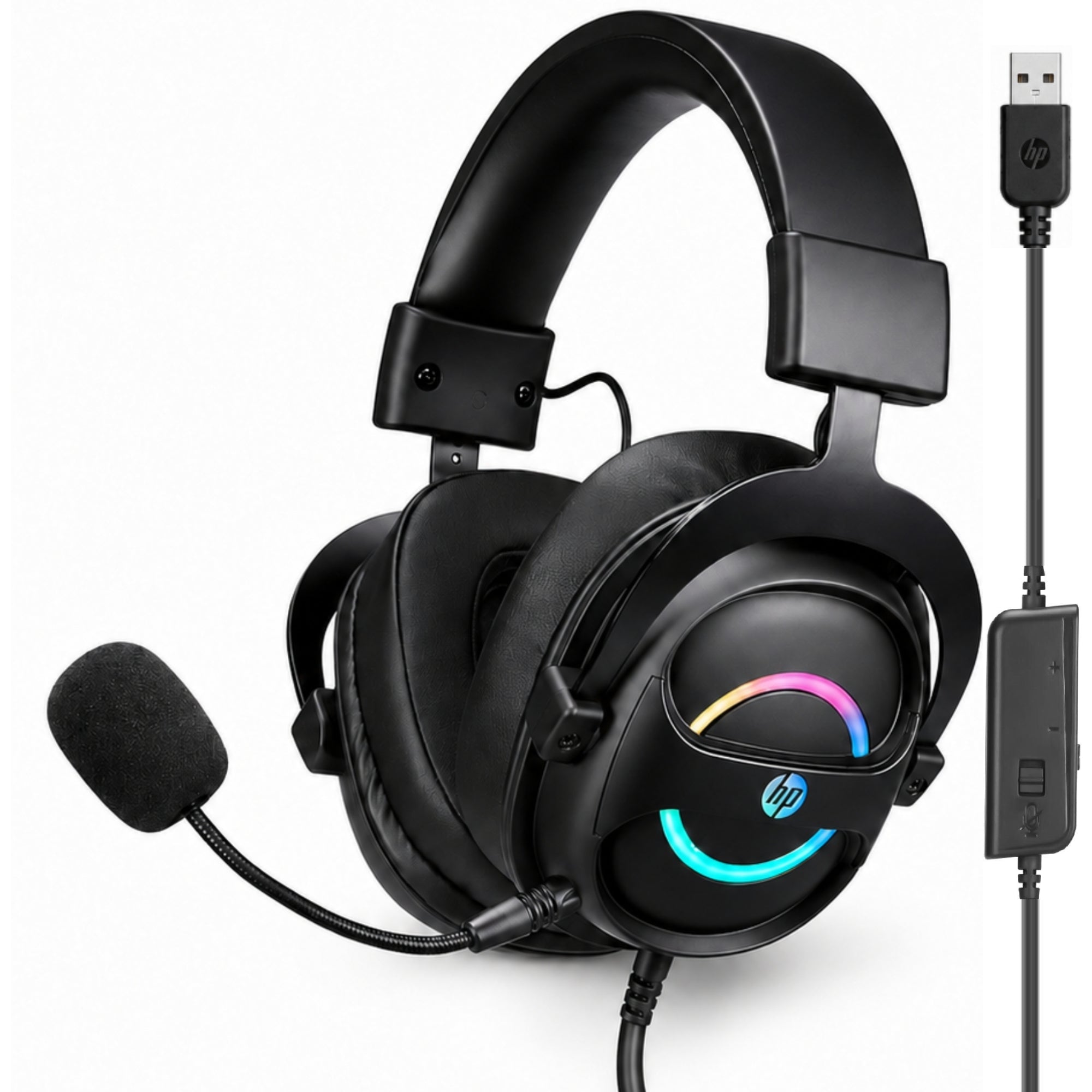 Audífonos Gamer USB HP DHE-8006 Audio 7.1 + Iluminación RGB