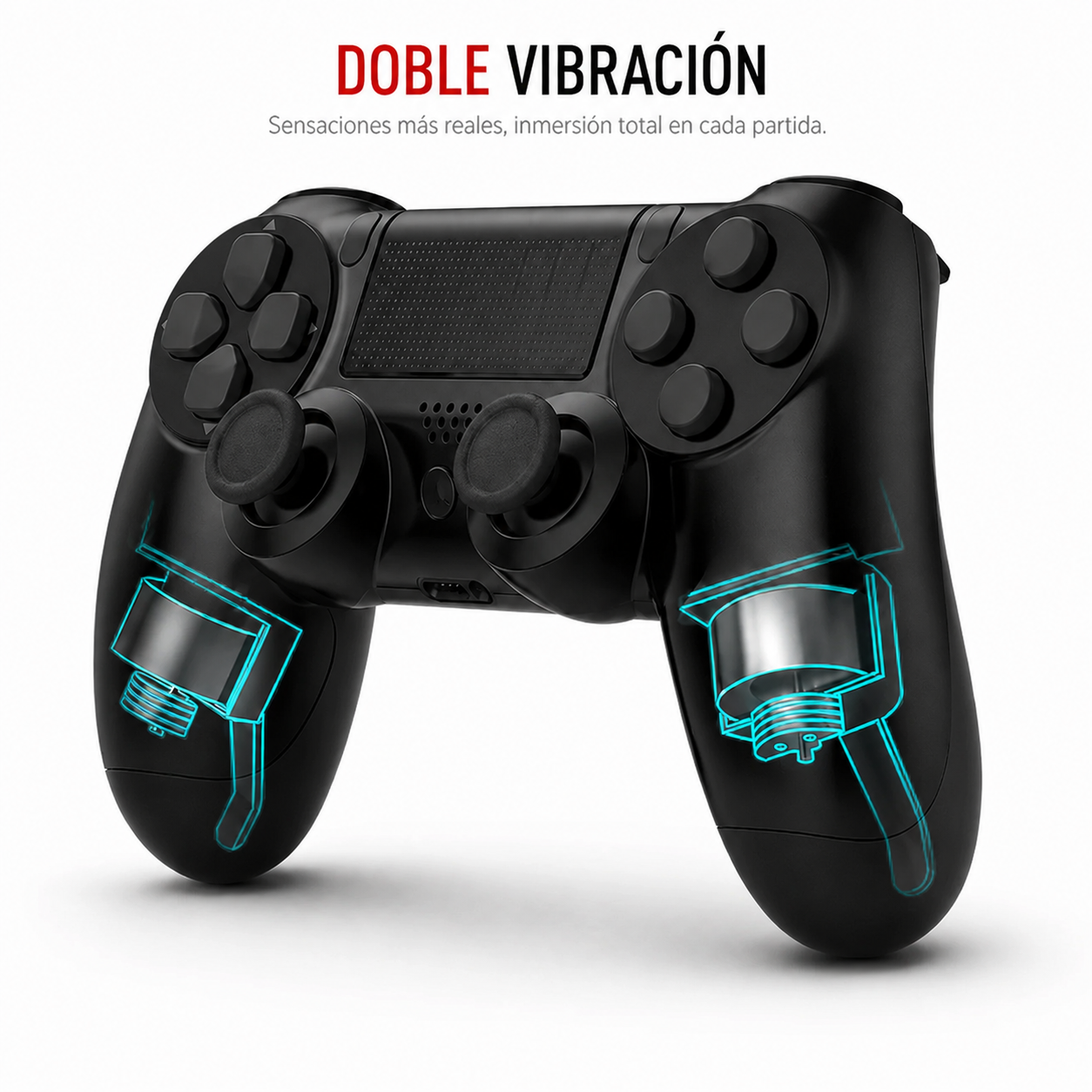 Gamepad Inalambrico Tecnolab Multiplataforma Bluetooth Black