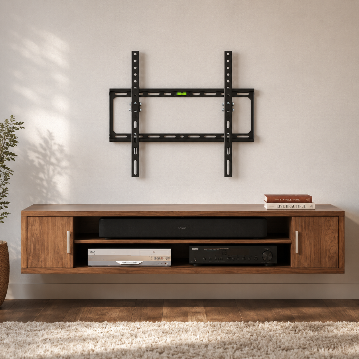 Soporte de TV Fijo de 26" A 65" 50KG Max Acero Forjado BK56