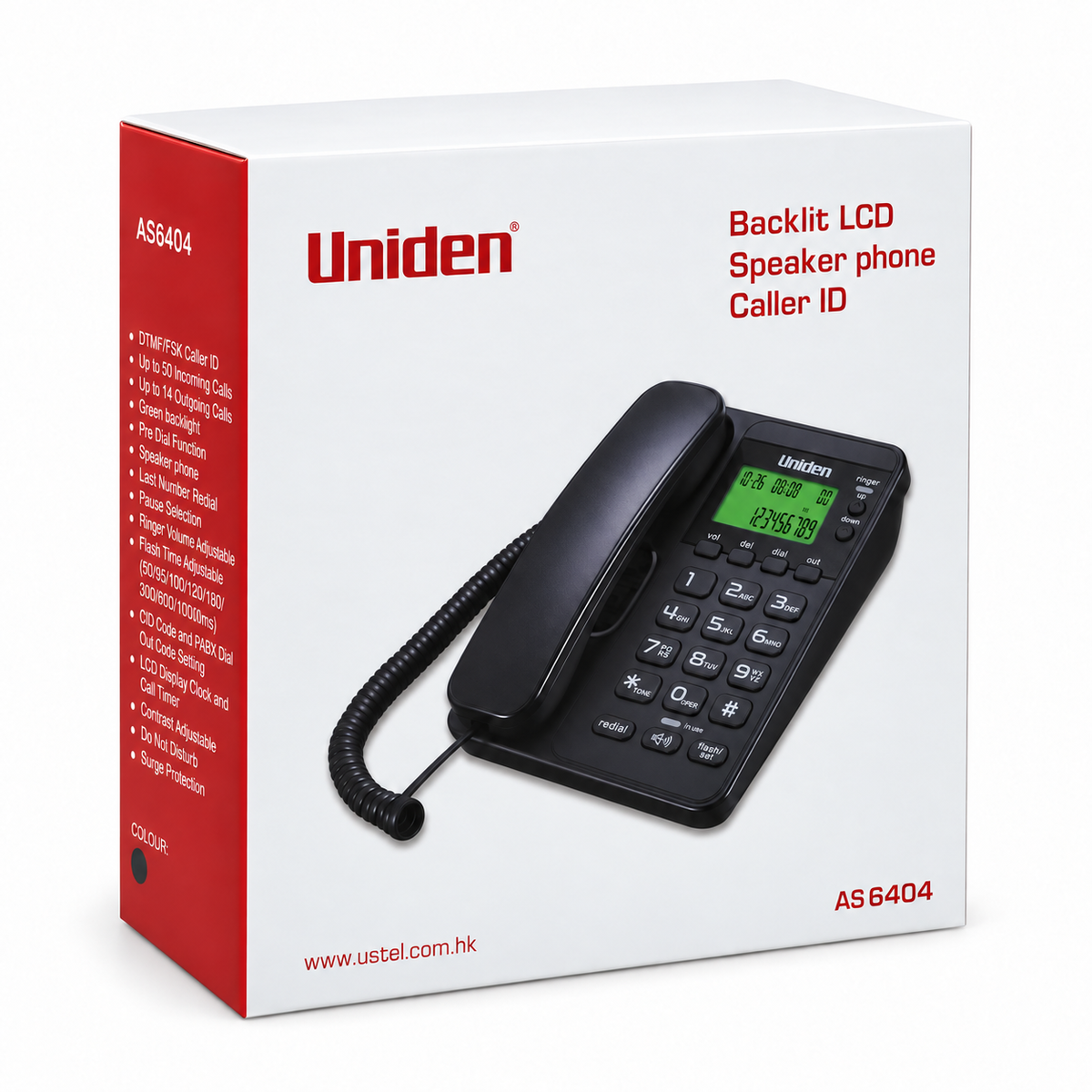 Telefono De Red Fija Sobre Mesa Uniden Con Manos Libre 6404