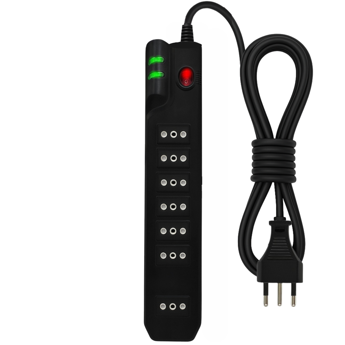 Alargador 5MT de 7 Salidas con Proteciónde Voltaje 2500W SEC