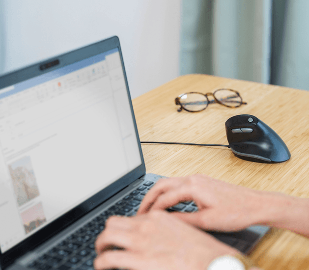 Mouse Vertical Trust Bayo Ergonomico con Cable USB 4200 DPI