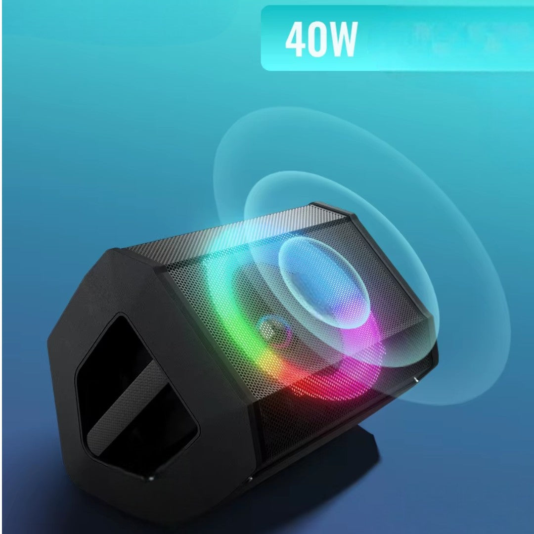 Parlante Bluetooth Flaming Chroma RGB 40W RMS c/Mic Wireless