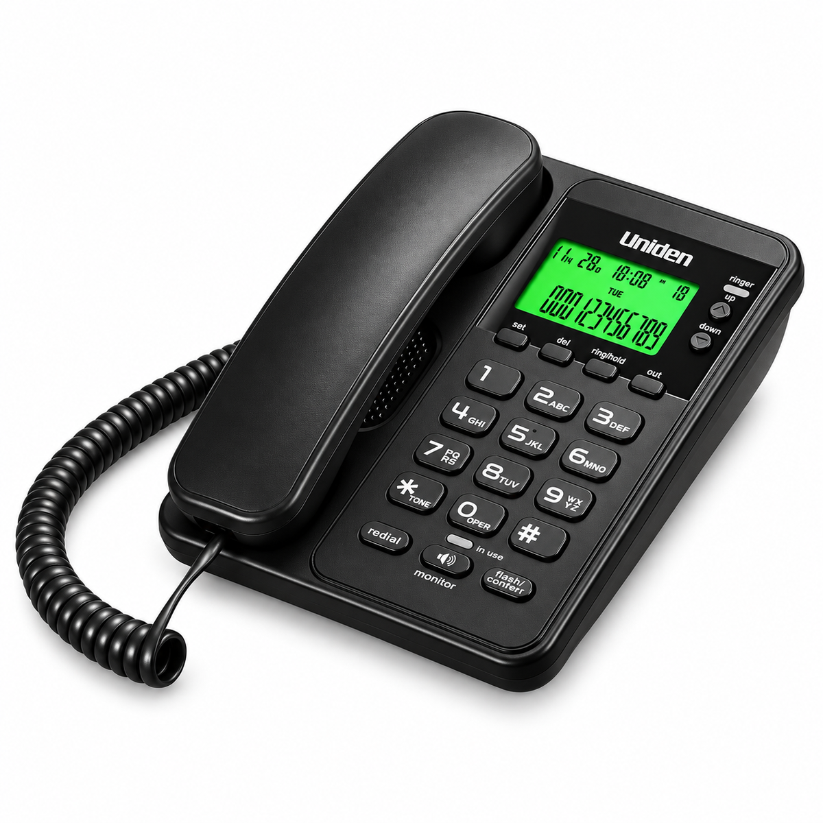 Telefono De Red Fija Sobre Mesa Uniden Con Manos Libre 6404