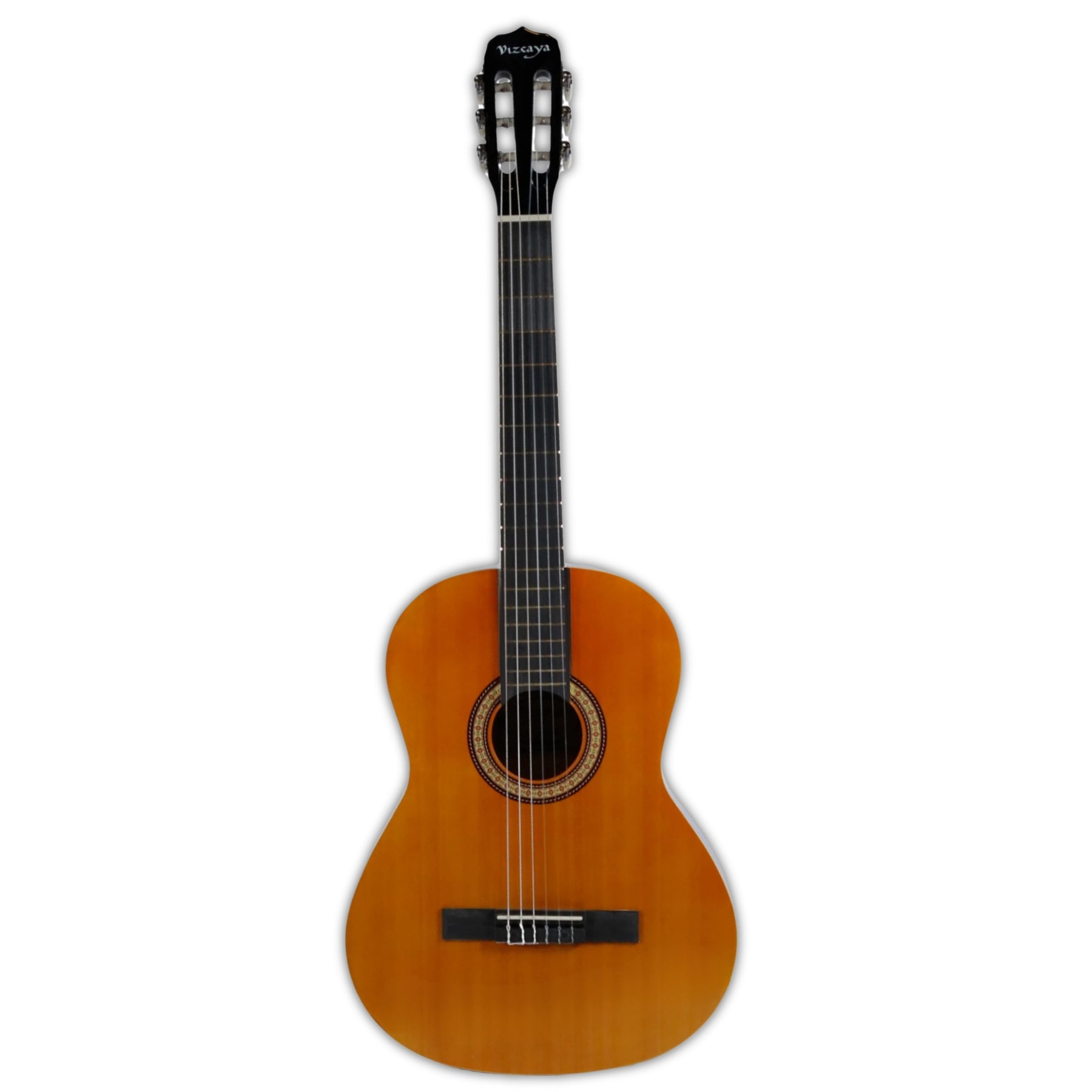 Guitarra Acústica Vizcaya 39" Caramelo Cuerdas Nylon + Funda