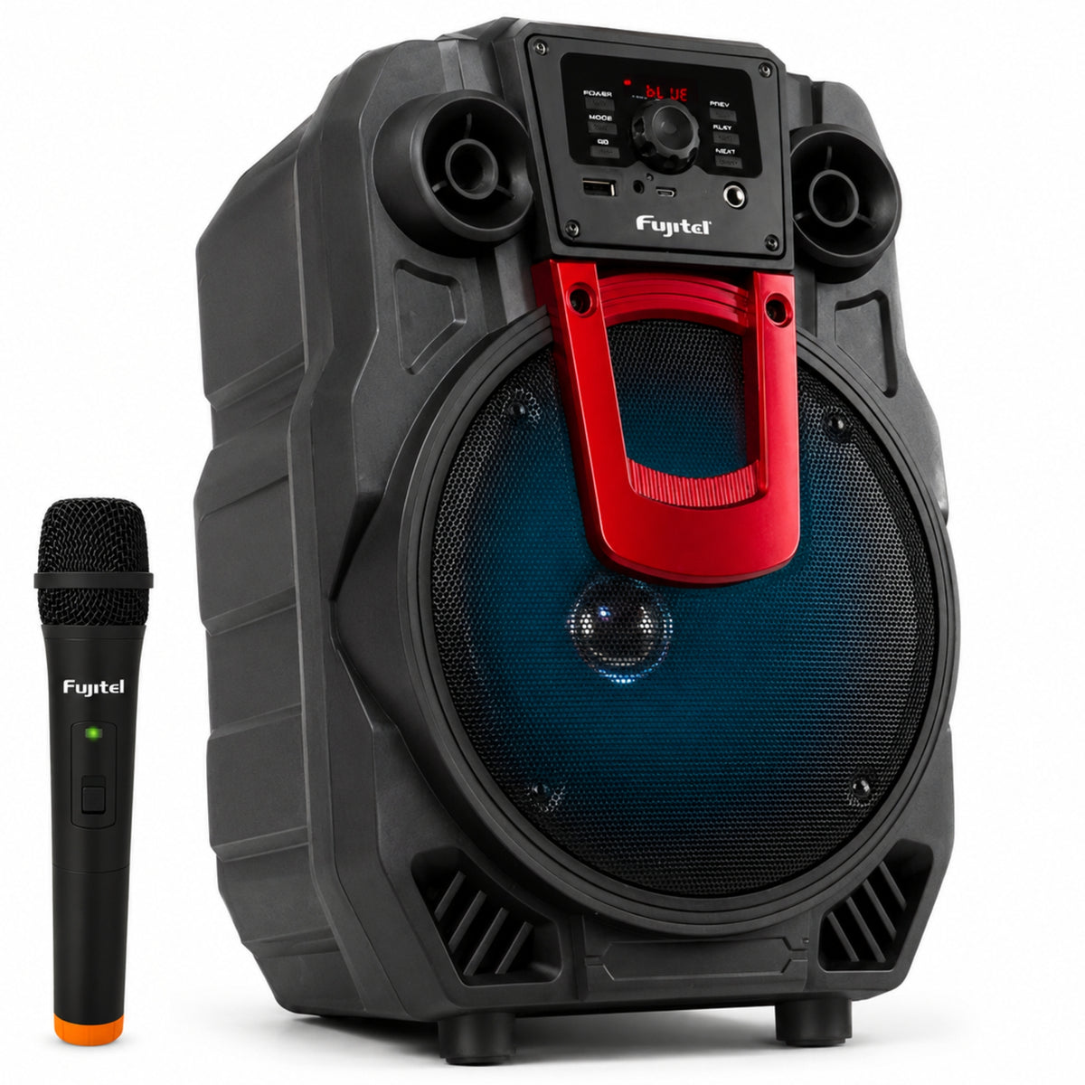 Parlante Karaoke con Micrófono inalámbrico BT8L Recargable
