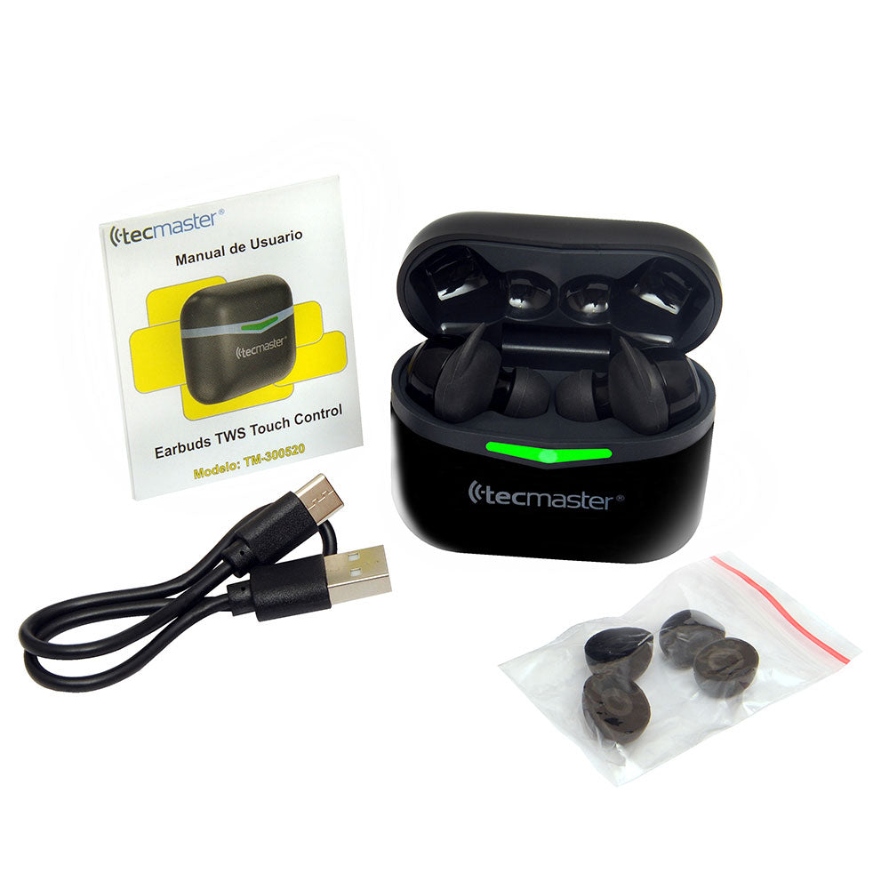 Audifonos Inalámbricos Earbuds TWS BT 5.3 + EDR TM-300520