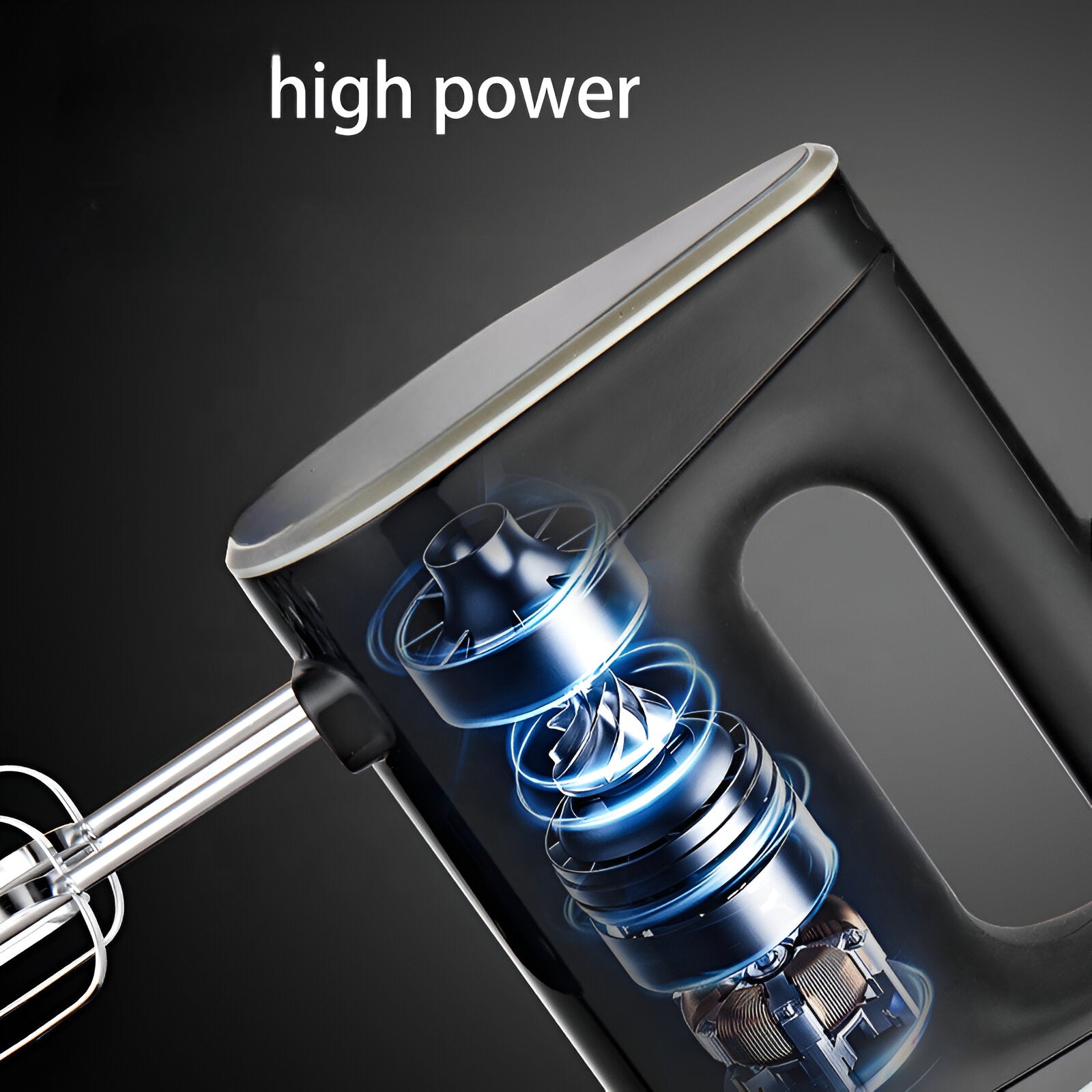 Batidora de Mano Power Mixer 500W de 5 Velocidades + Turbo