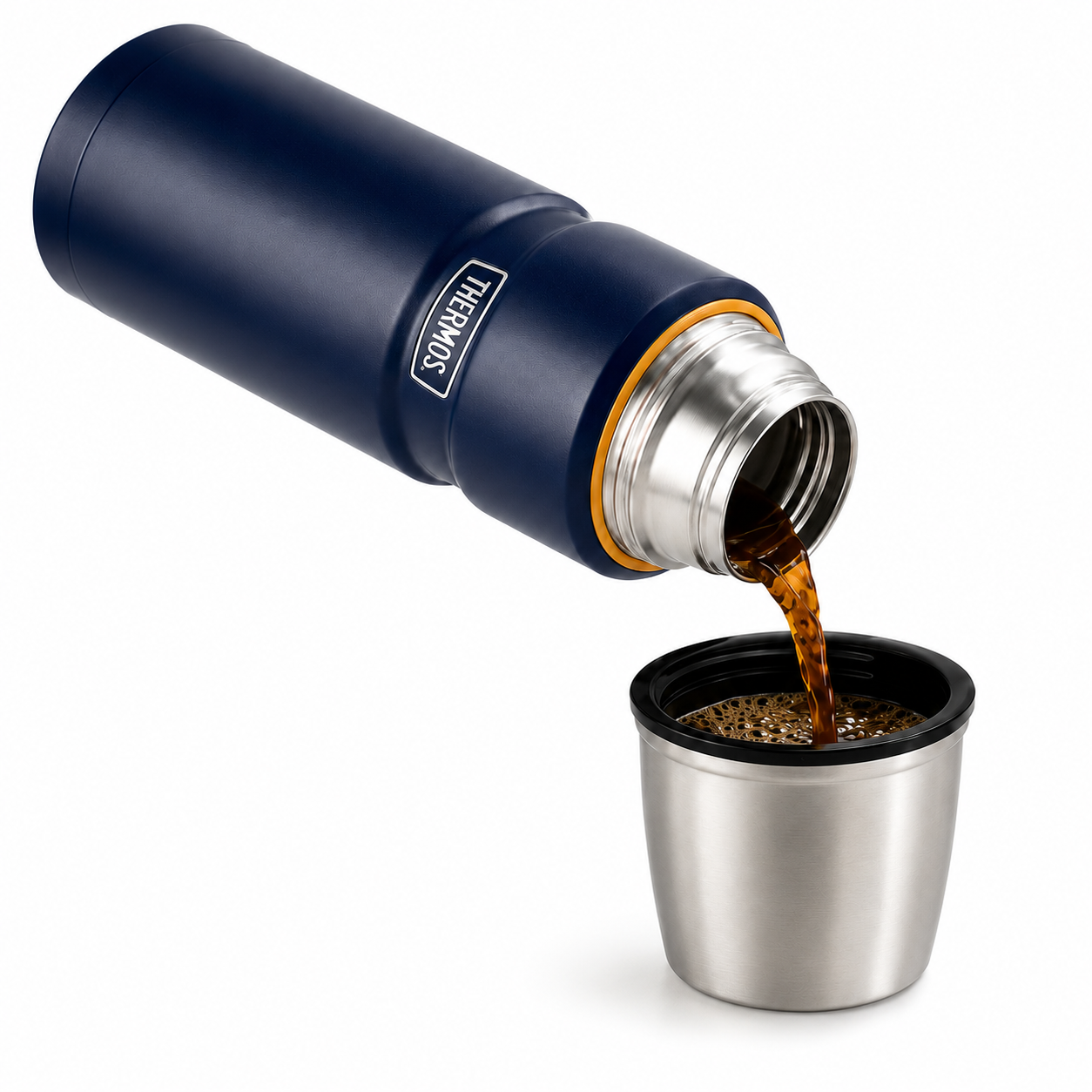 Termo Premium Thermos King Inox SK2000 470ML 18H/24H Azul