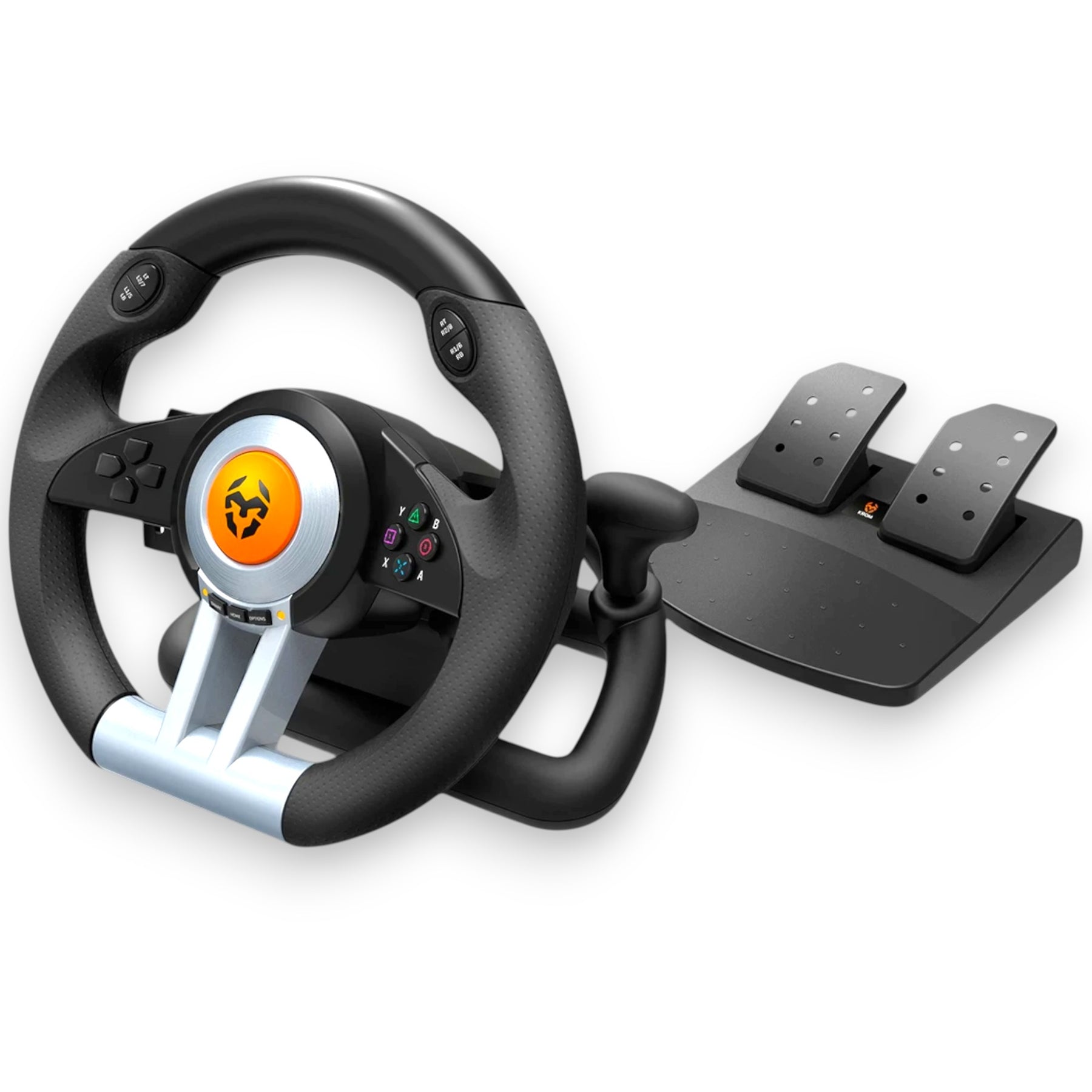 Kit Volante Con Pedales Krom K-Wheel Premium Ps4 Xbox One PC