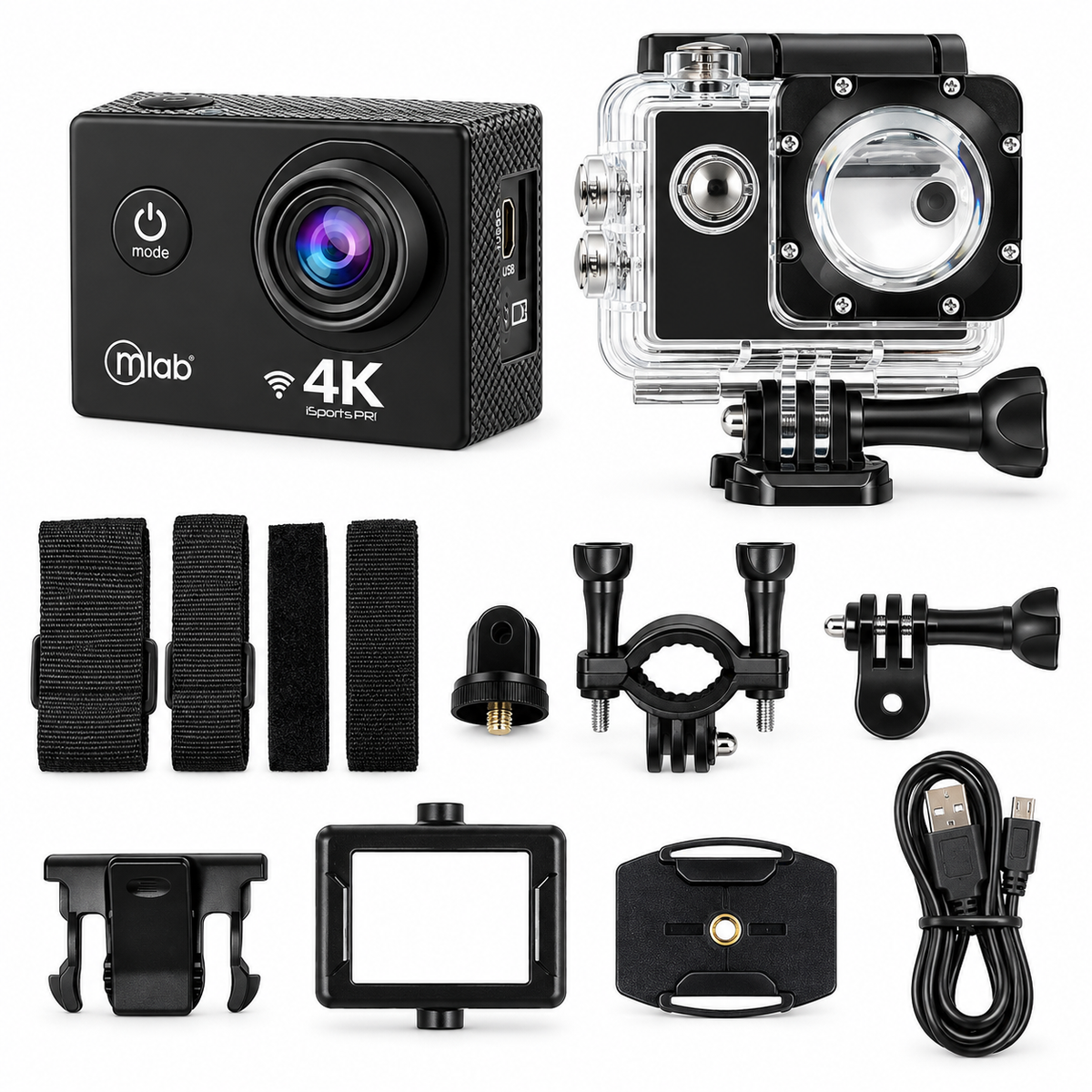 Cámara Deportiva 4K Waterproof Ultra HD ISPORT Wifi - 8962