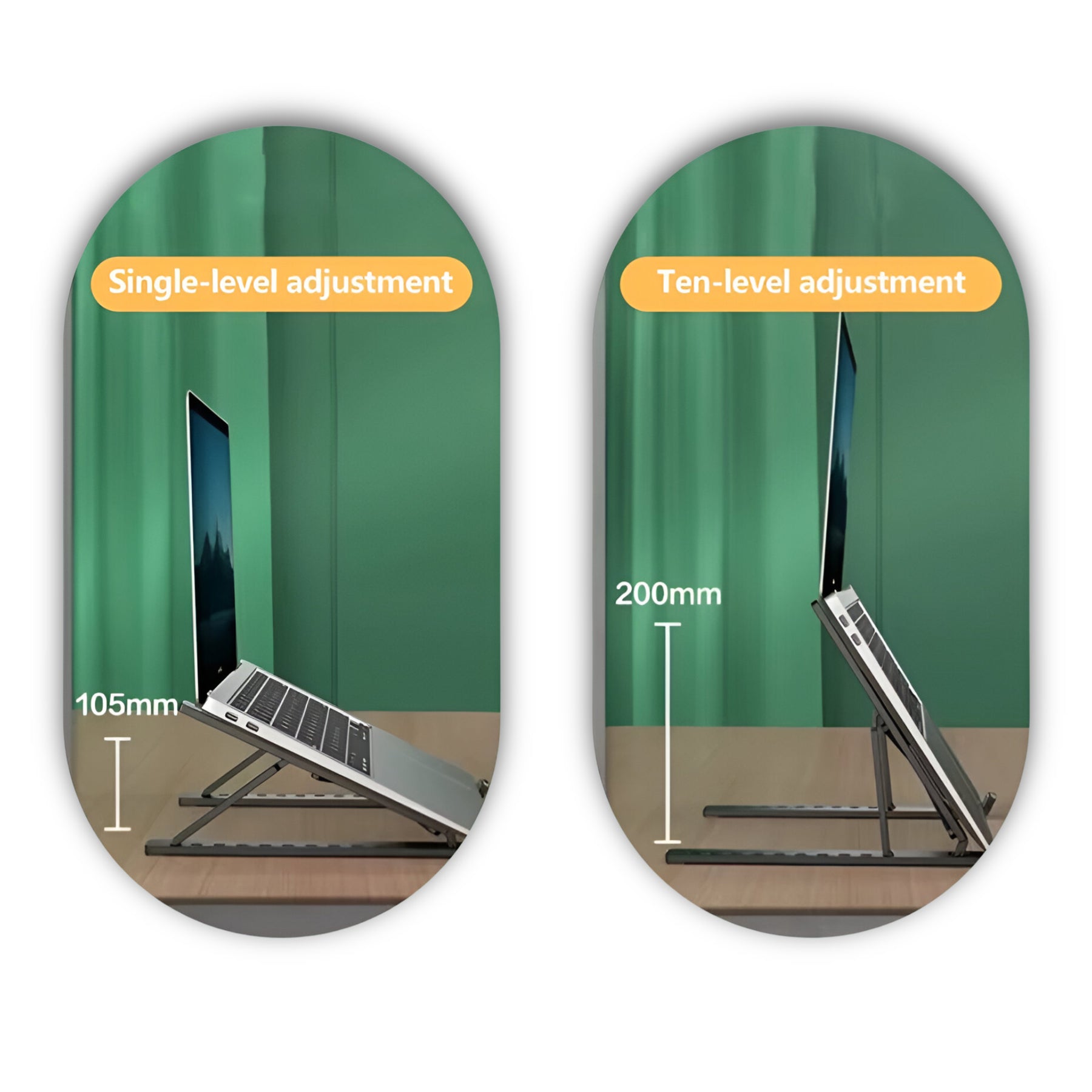 Soporte para Notebooks y Macbooks Retractil de Aluminio