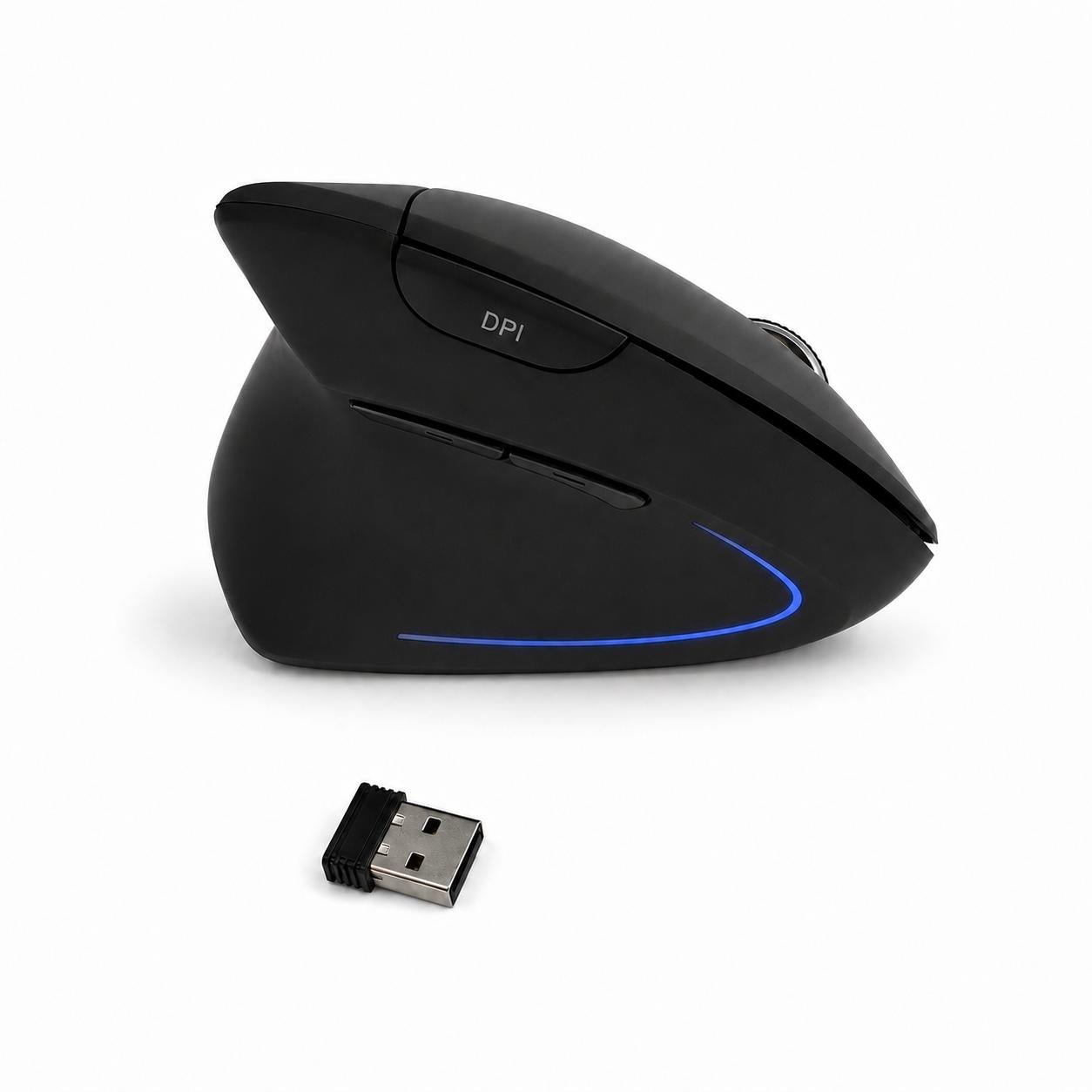 Mouse Ergonómico Vertical Inalámbrico para Zurdos Iluminado