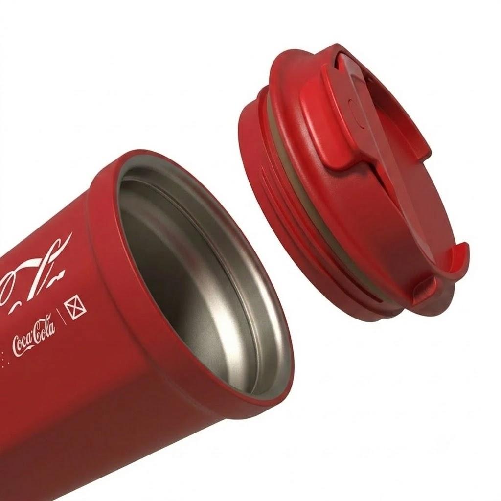Vaso Termico MUG Germ Coca-Cola Acero Inoxidable 390ML Red