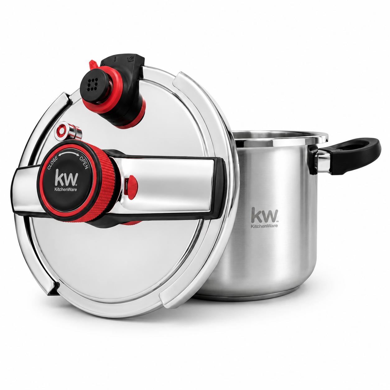 Olla a Presión KW Oxford 8LT Acero Inoxidable Triple Válvula