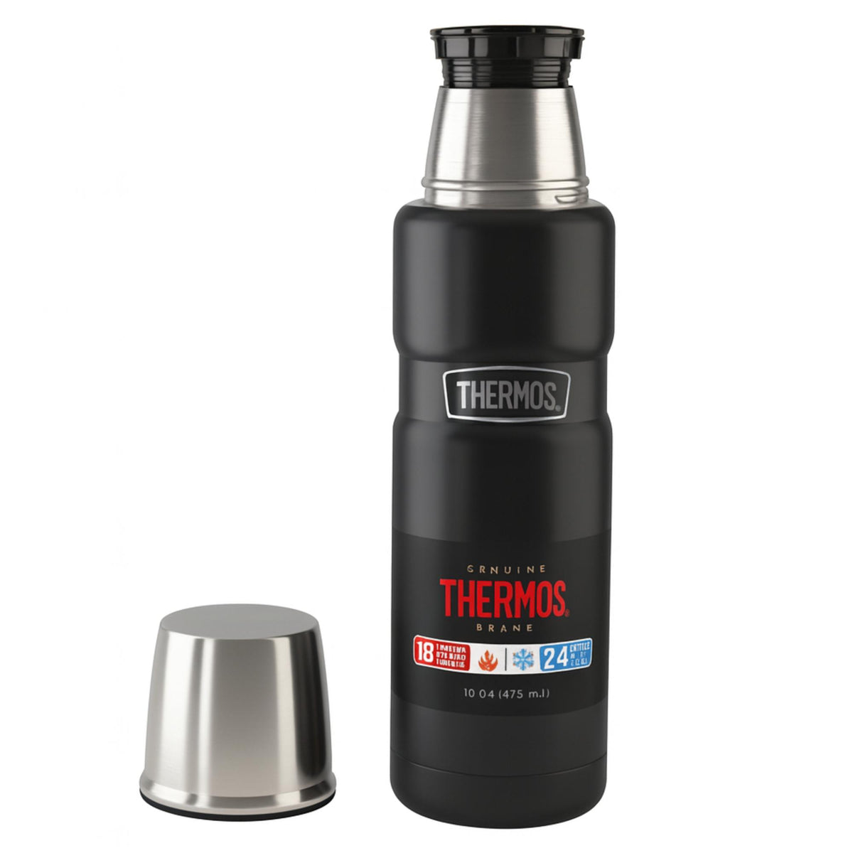 Termo Premium Inoxidable 470ML SK2000 Black Edition 18H/24h