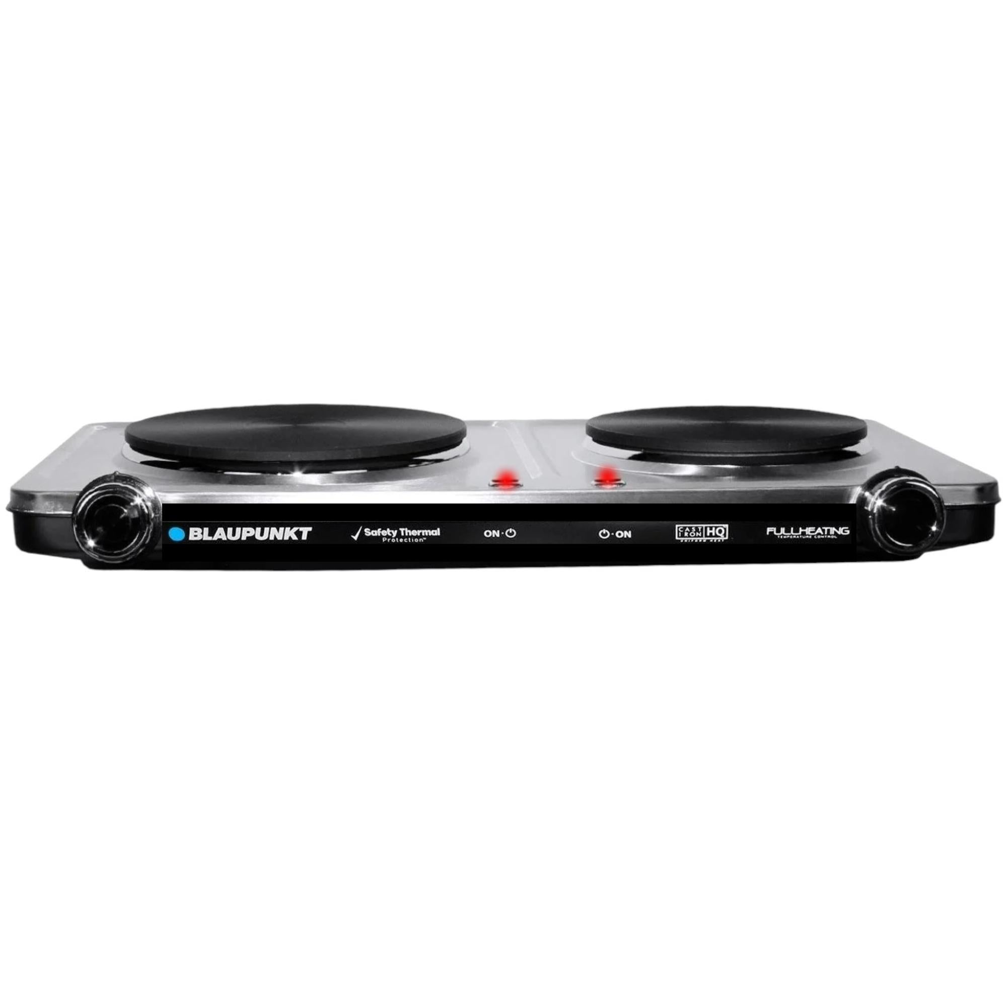 Cocina Encimera Eléctrica Inox Dual Burner 2200W AE12900 SEC