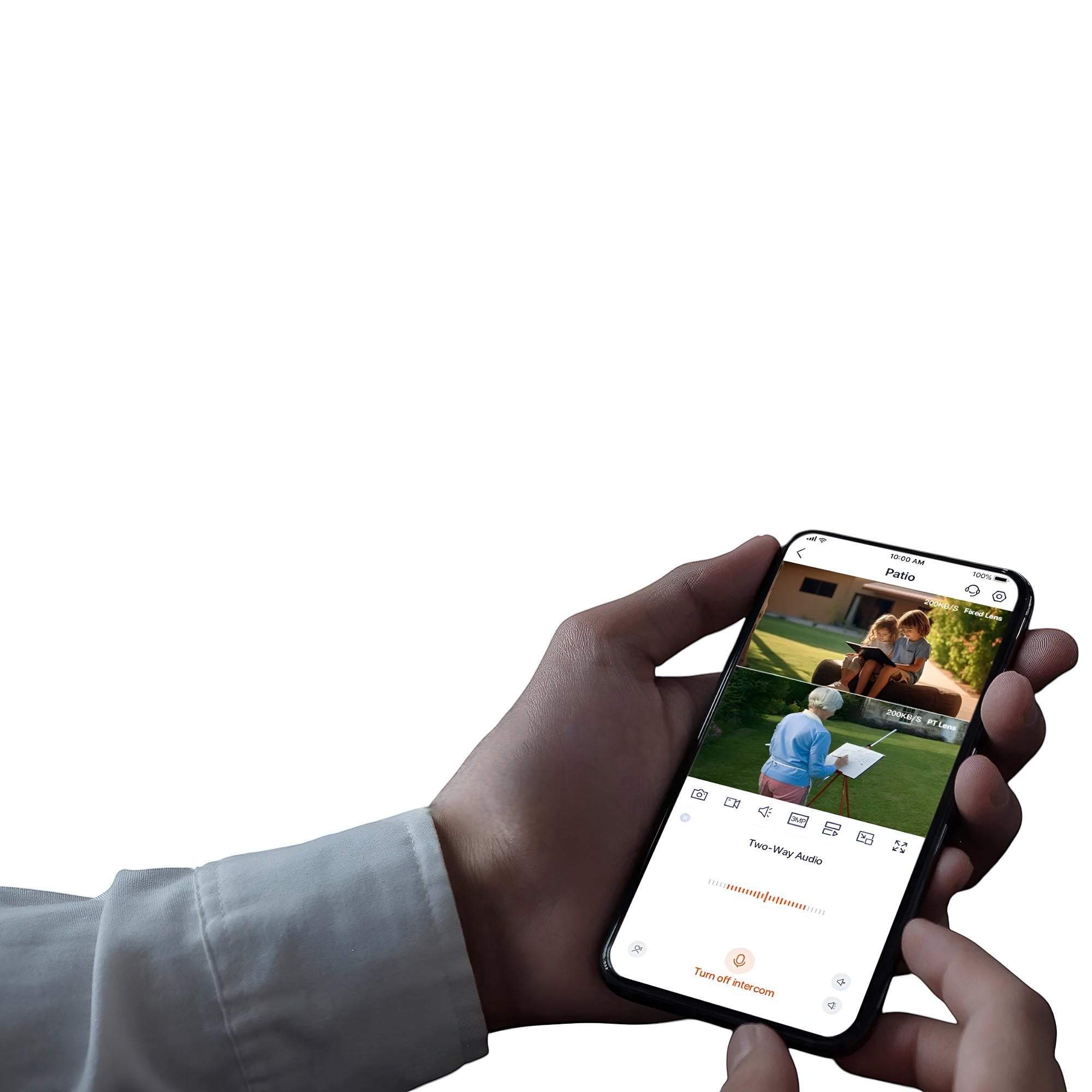 Cámara de Seguridad Outdoor Dual 360° Tenda CH9 FHD / WIFI-6