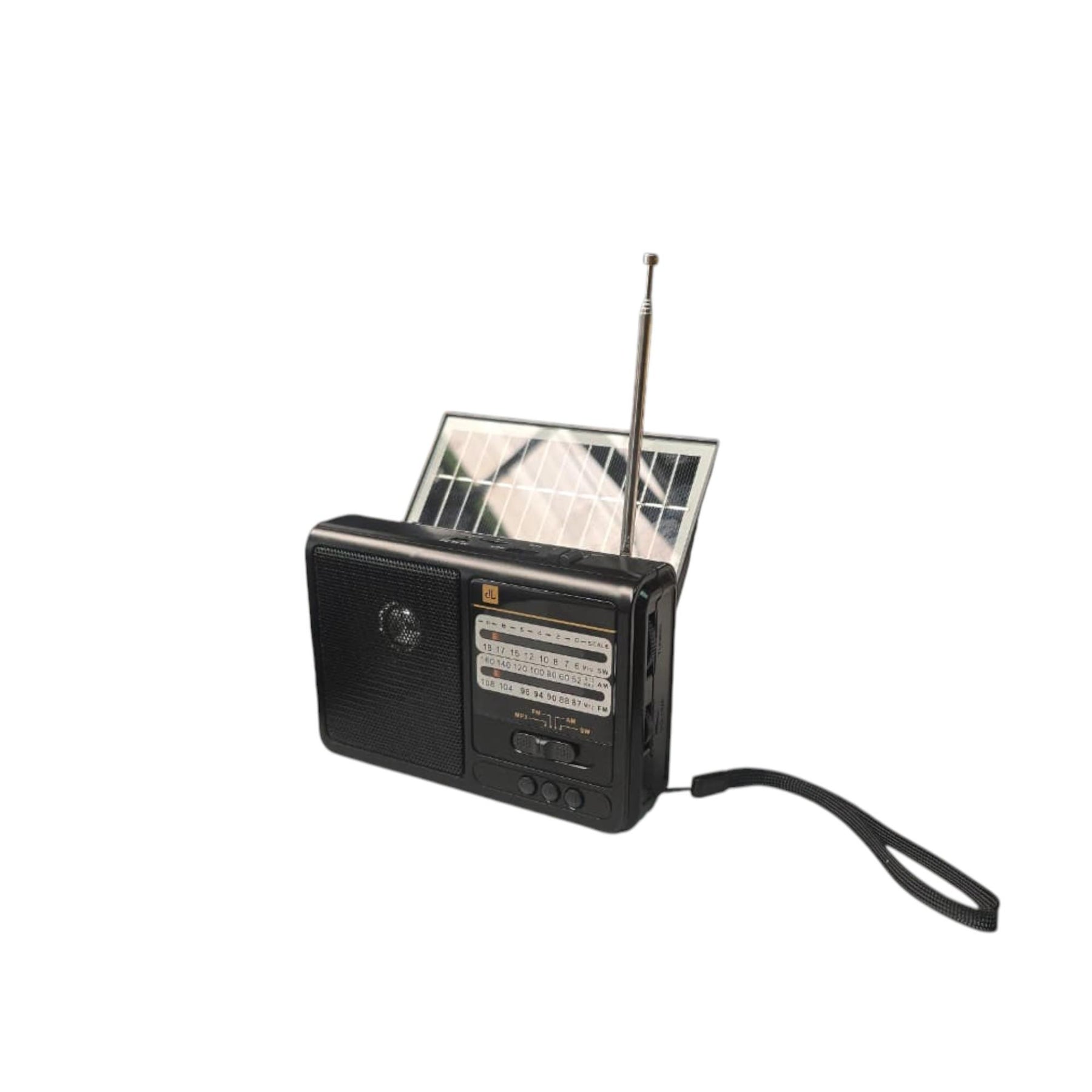 Radio Solar Recargable Multibanda AM/FM/ SW/MP3/SD/ Linterna