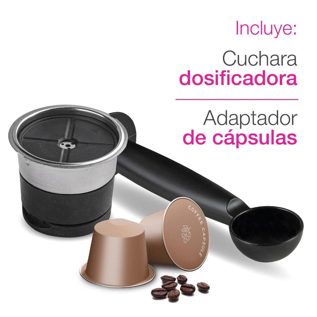 Cafetera Espresso Digital 1350W con Vaporizador Turin