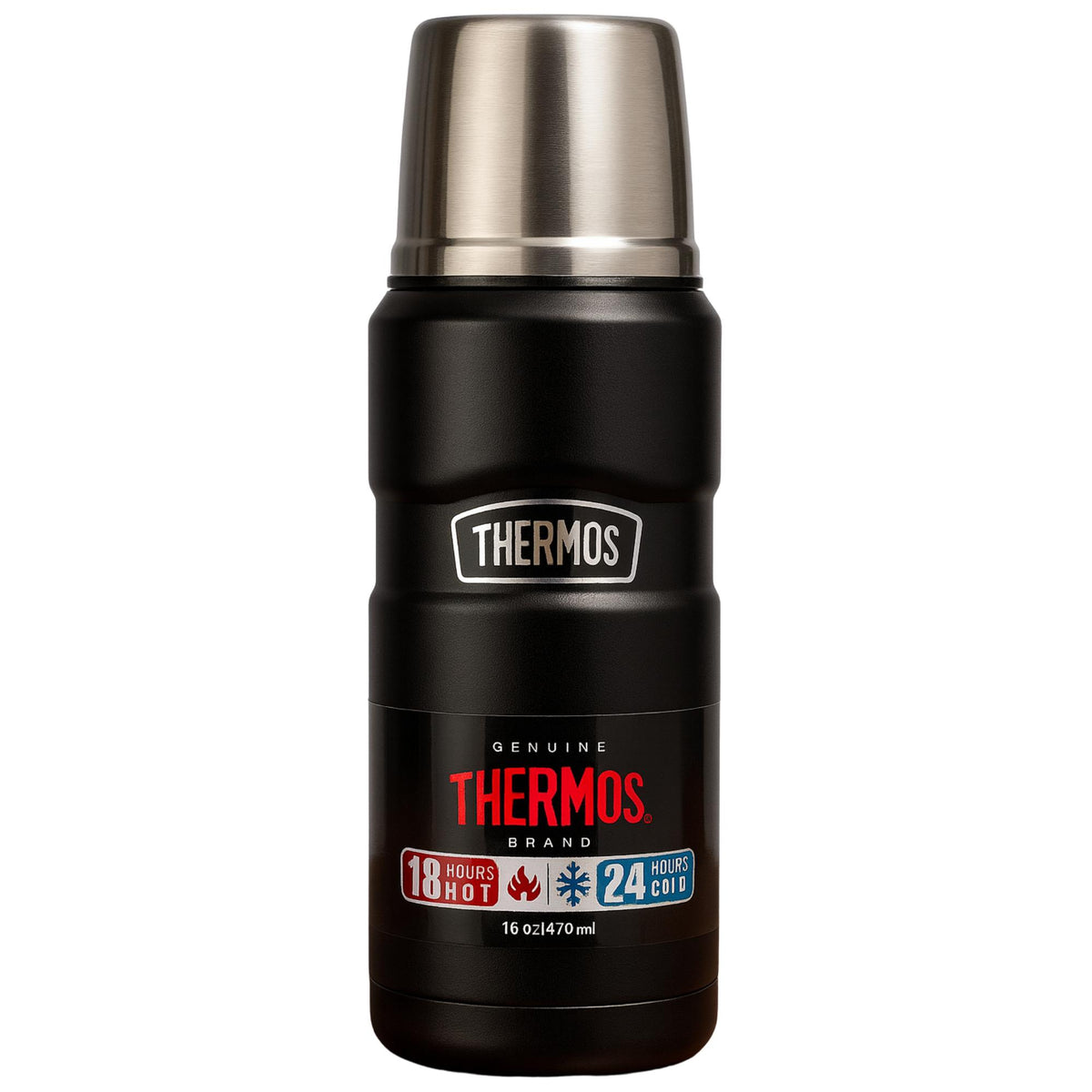 Termo Premium Inoxidable 470ML SK2000 Black Edition 18H/24h