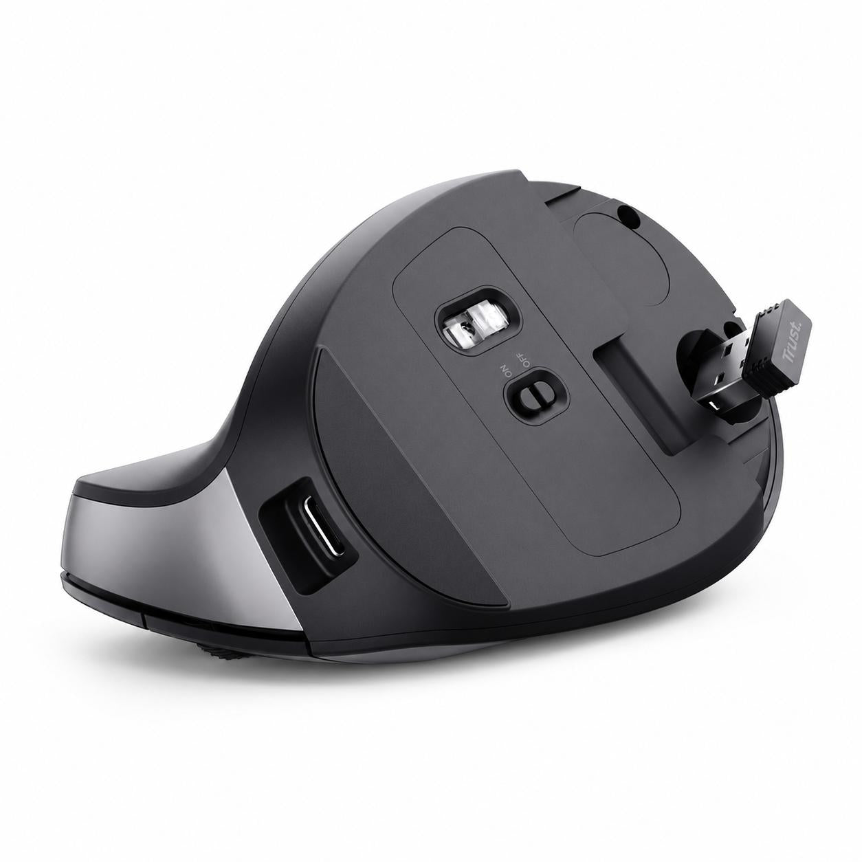 Mouse Vertical Inalámbrico Trust TM-270 Recargable ErgoCert