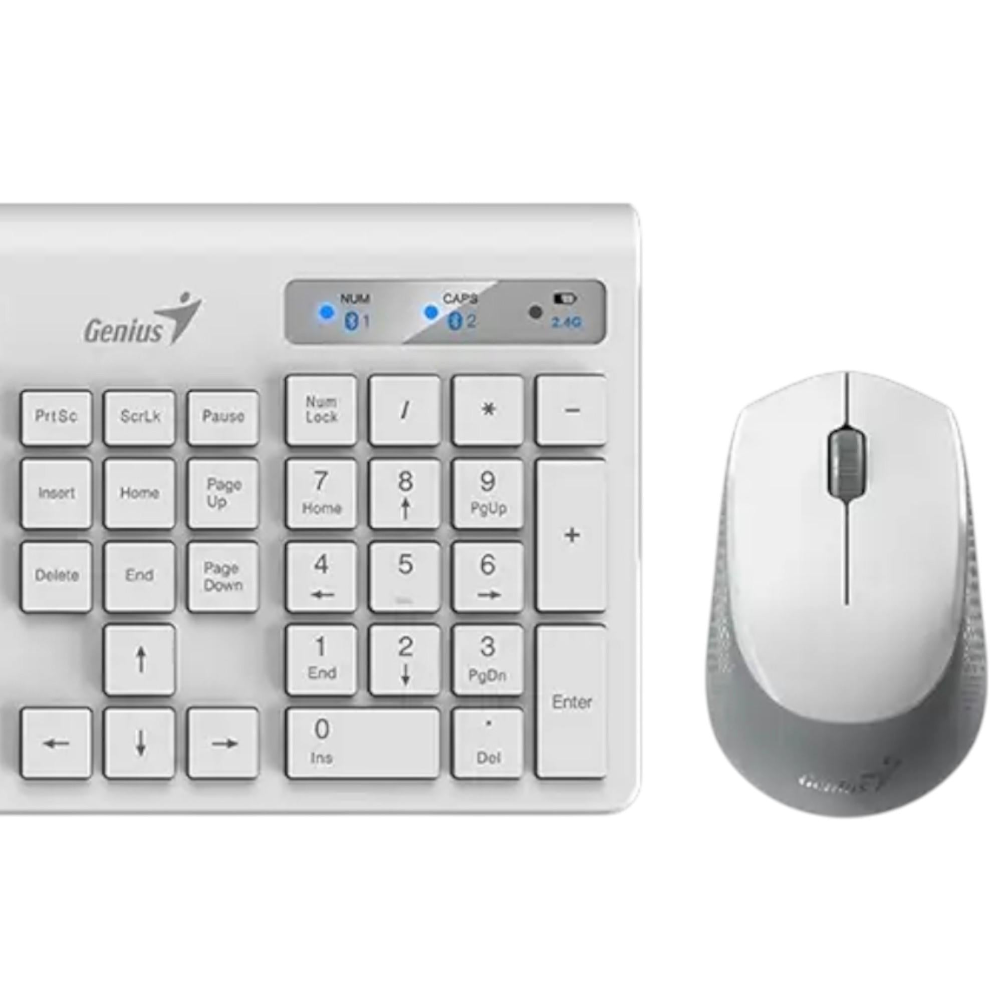 Teclado y Mouse Dual Wireless Bluetooth + USB 2G Copilot AI