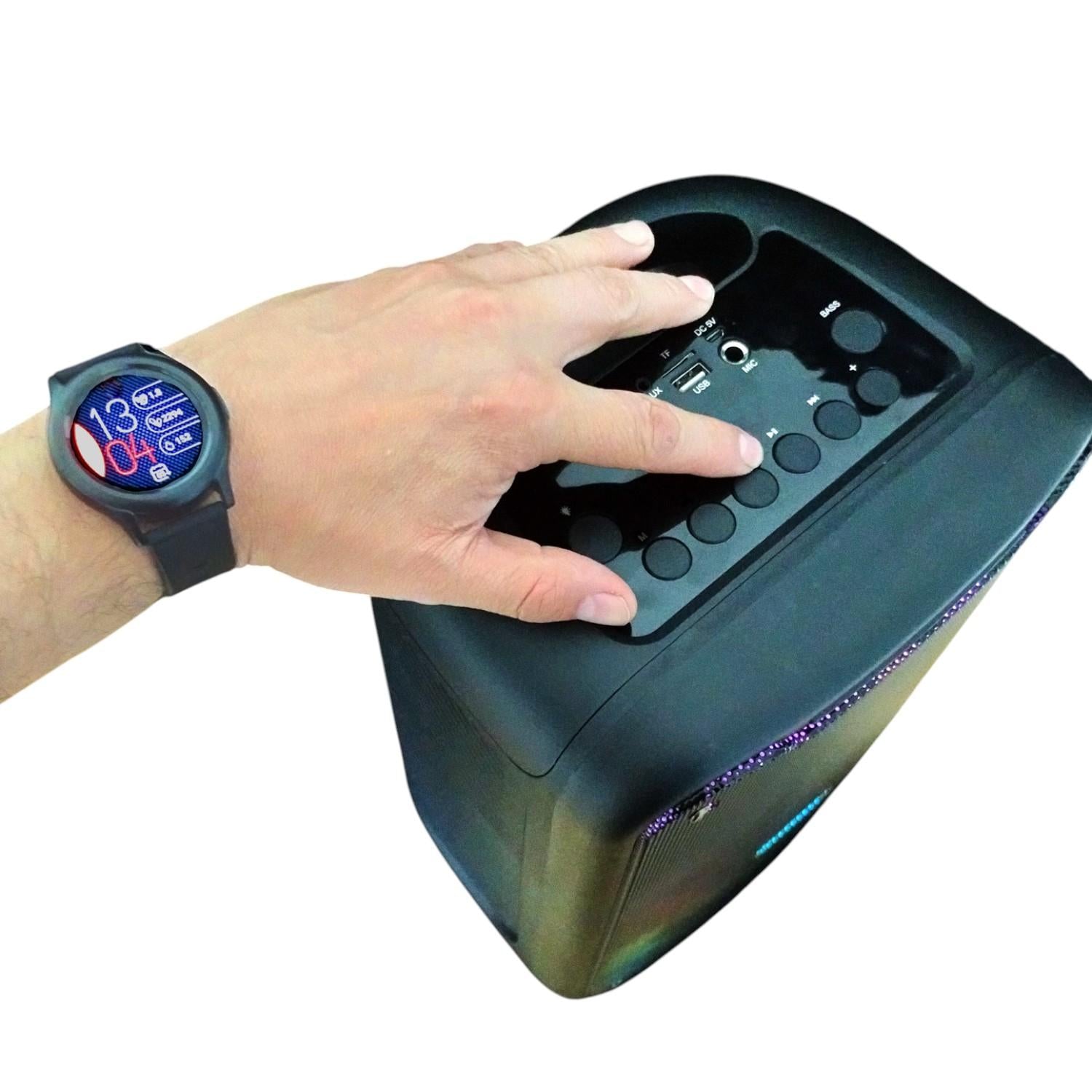 Parlante Bluetooth Flaming Light Flow 8" RGB 20W RMS C/ Mic