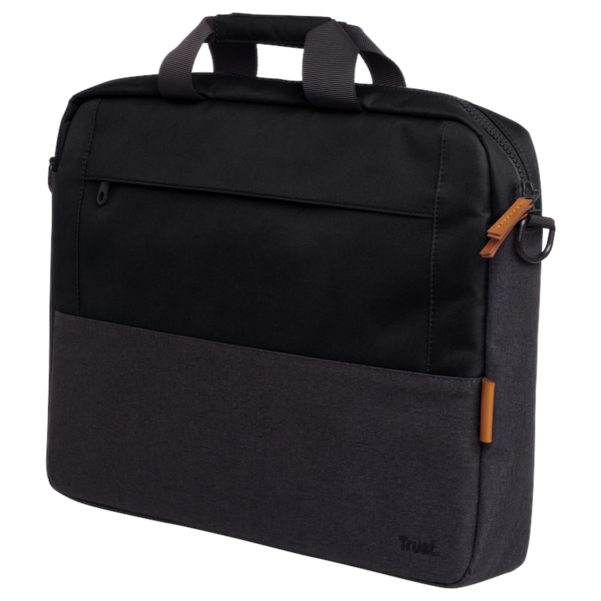 Bolso Notebook Trust Lisboa 16" Max UltraDelgado Black
