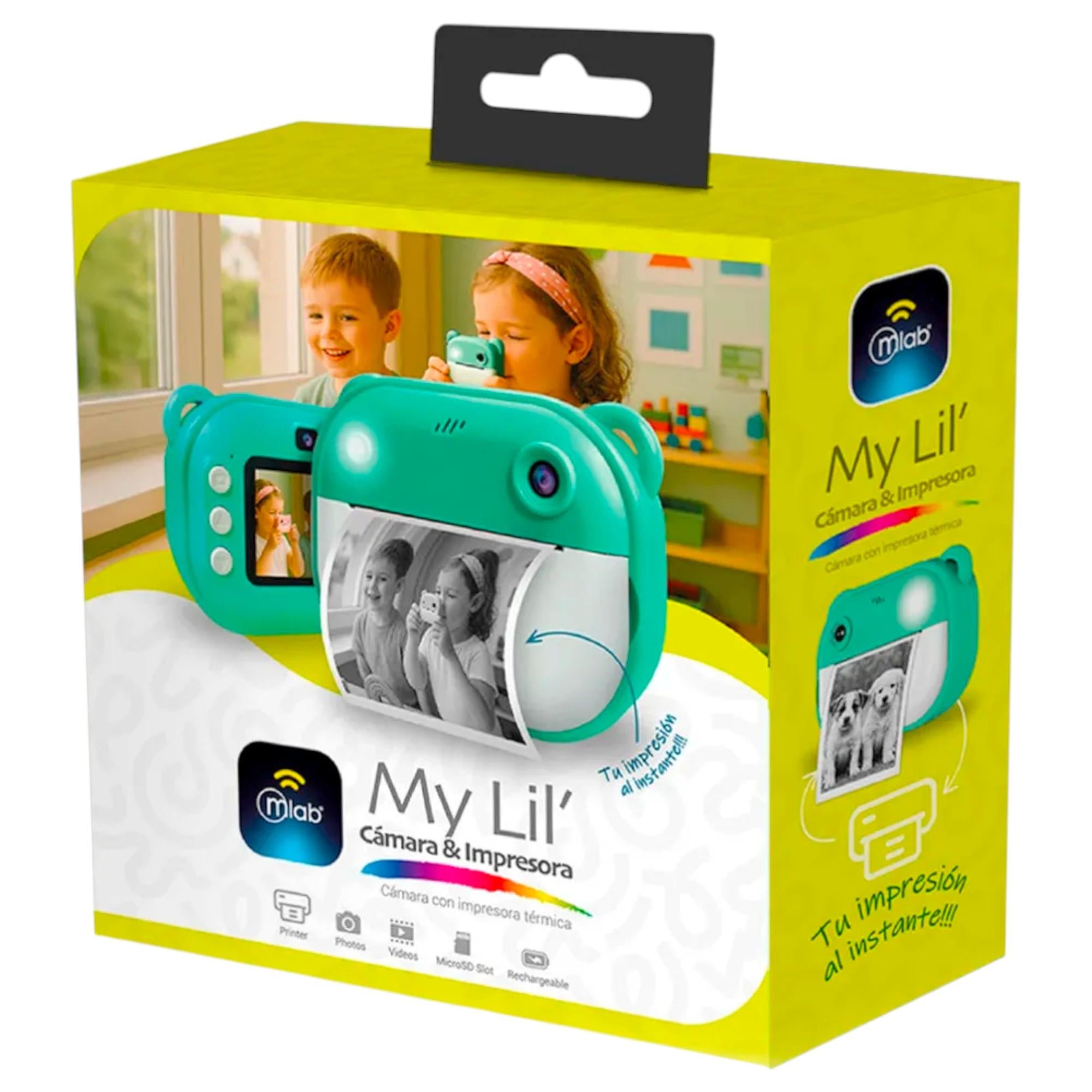 Cámara Instantánea Kinder Kids My LIL MLAB 8 MPX B & N