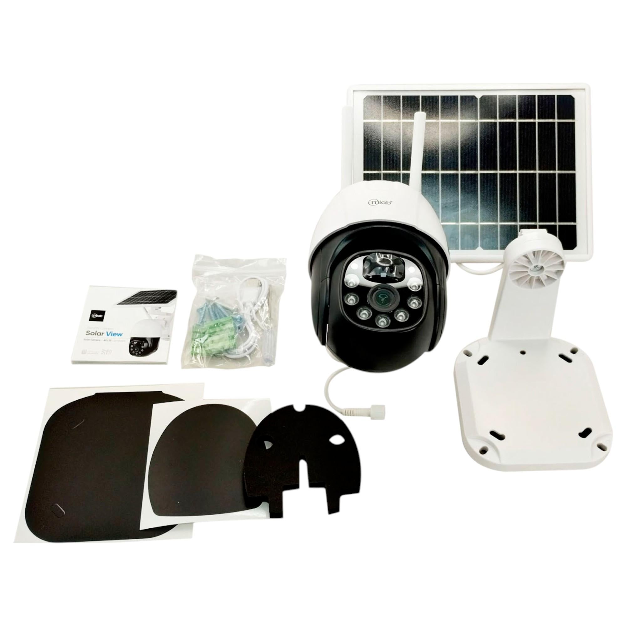 Cámara de Seguridad Solar Autónoma Robótica PTZ IP-4GLTE FHD