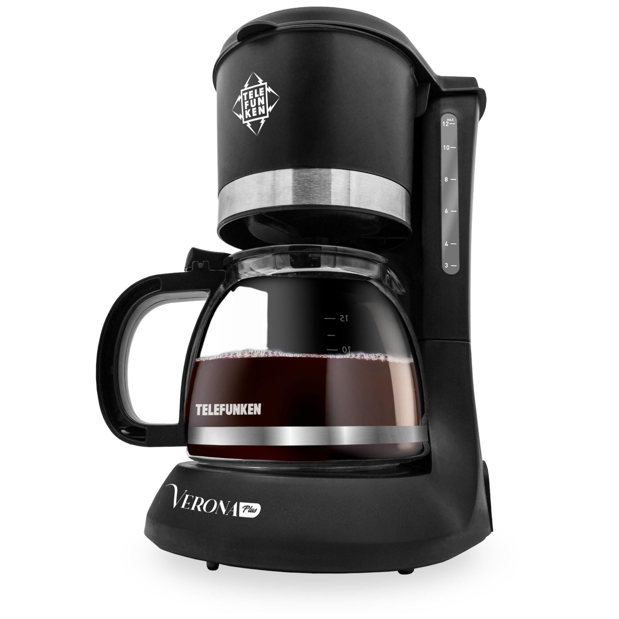 Cafetera Eléctrica Keep Warm Verona Plus 1.2L Filtro Lavable