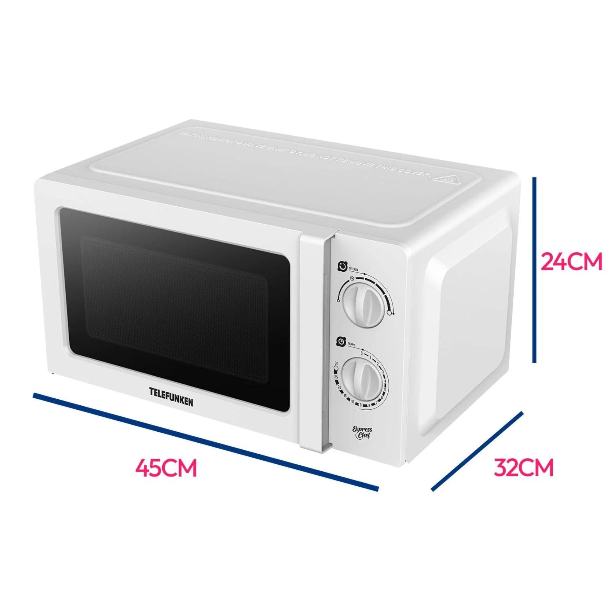 Microondas Express Chef Análogo 20 Litros 700W TFK-20A SEC