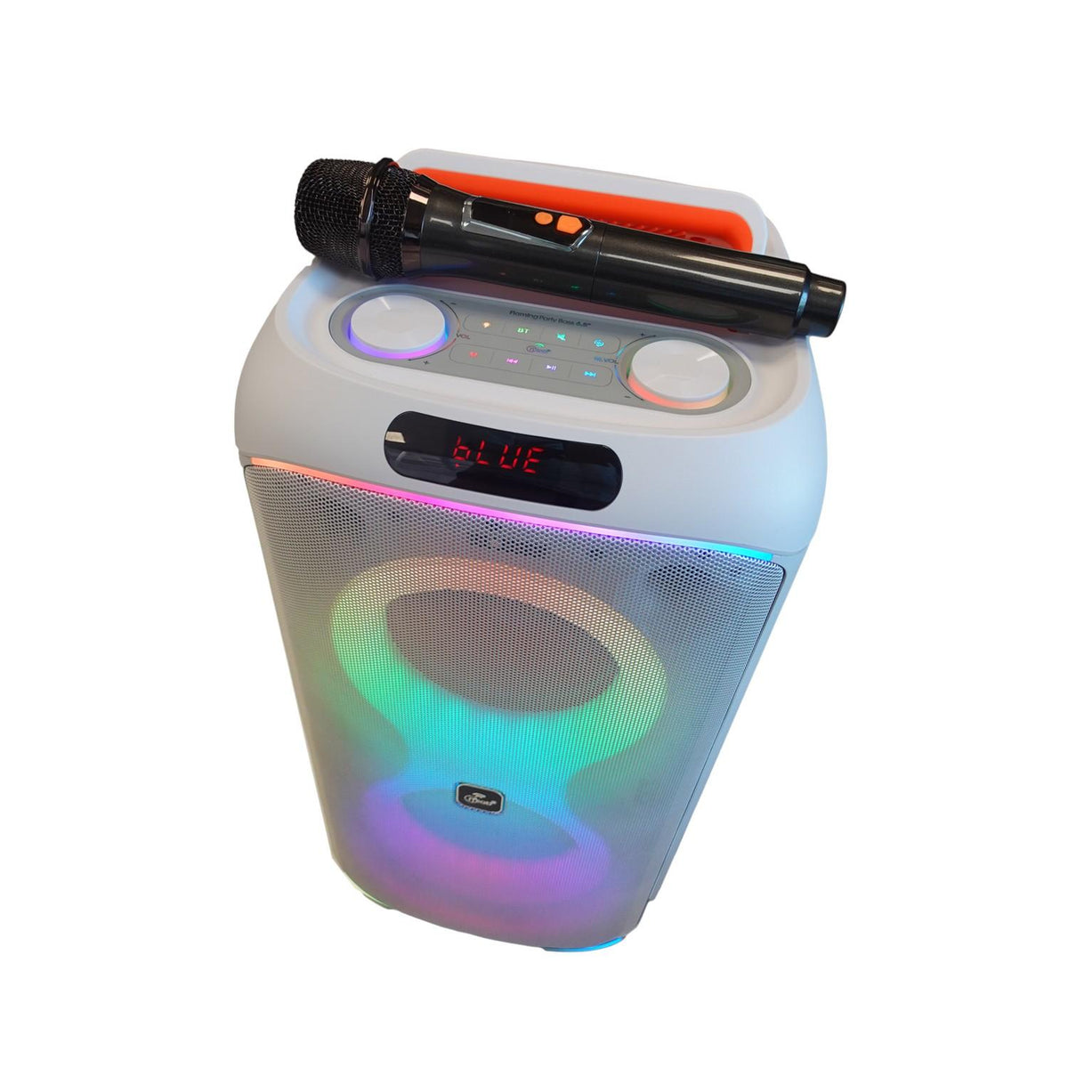 Parlante Karaoke 6" Flaming Party Bass White MicWireless 45W